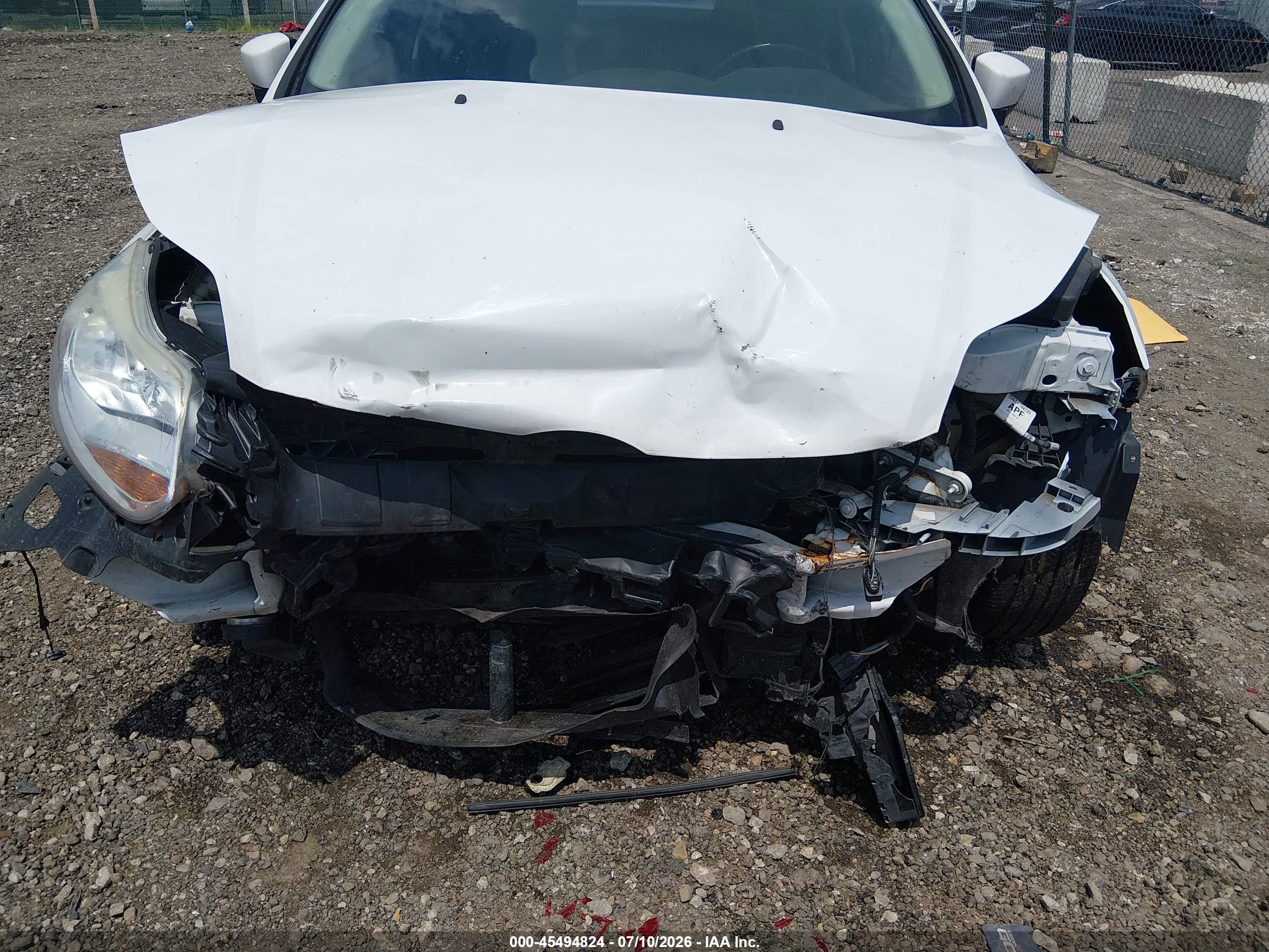 2013 Ford Focus Se White vin: 1FADP3F27DL194642