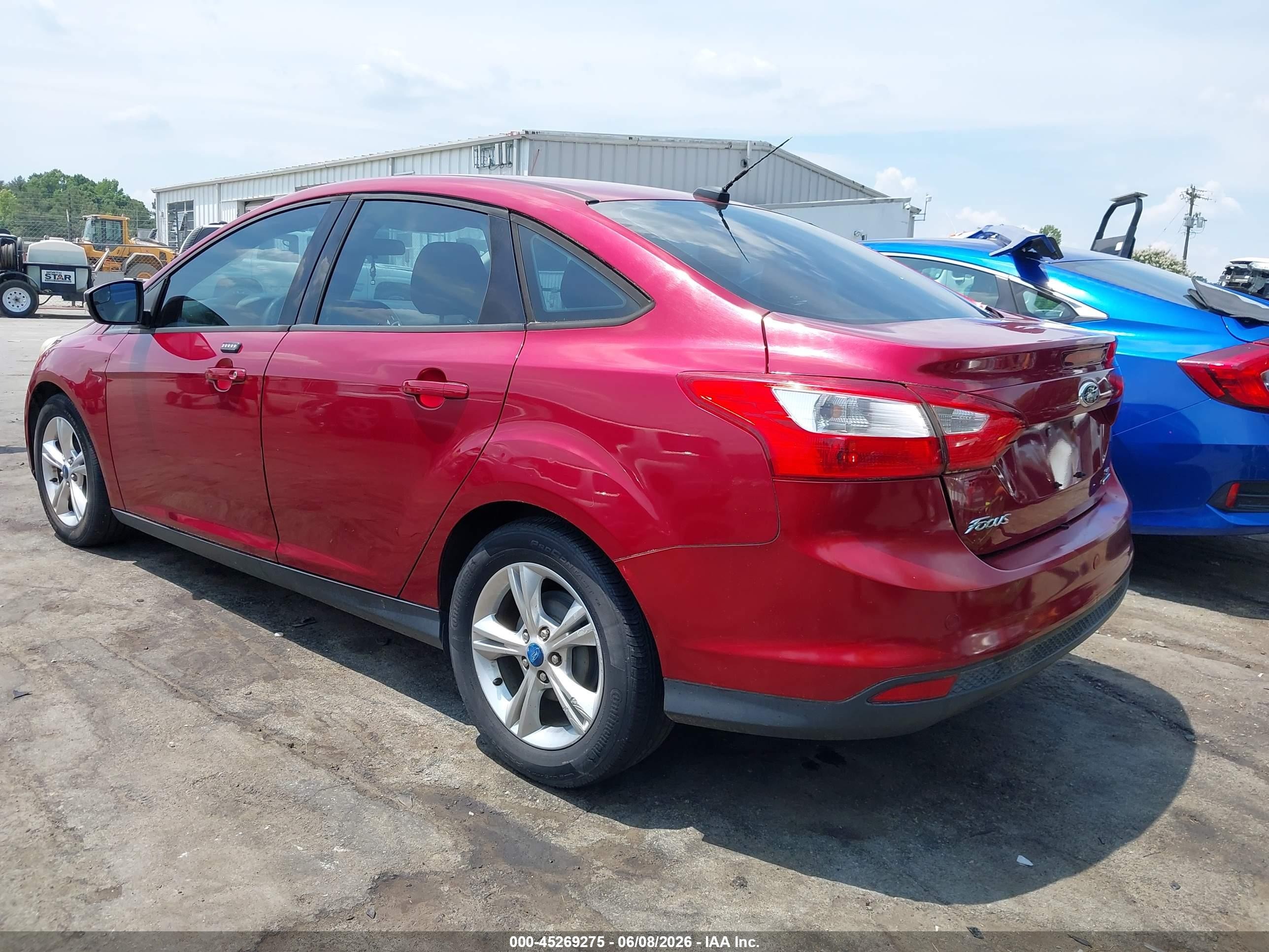 2013 Ford Focus Se Red vin: 1FADP3F27DL225453