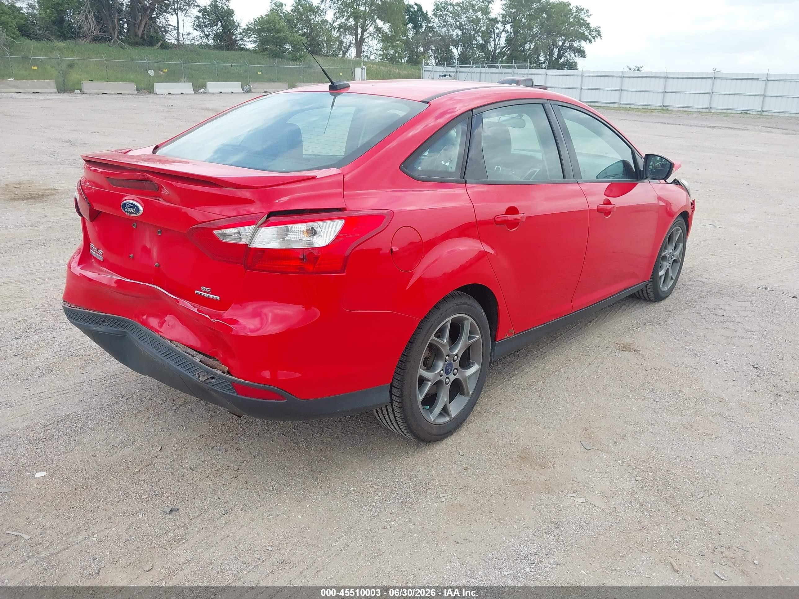 2013 Ford Focus Se Red vin: 1FADP3F27DL236288