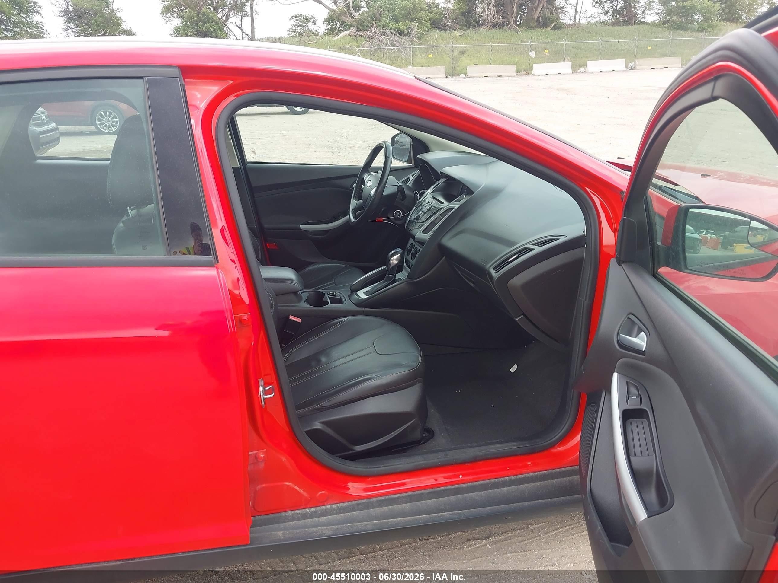 2013 Ford Focus Se Red vin: 1FADP3F27DL236288