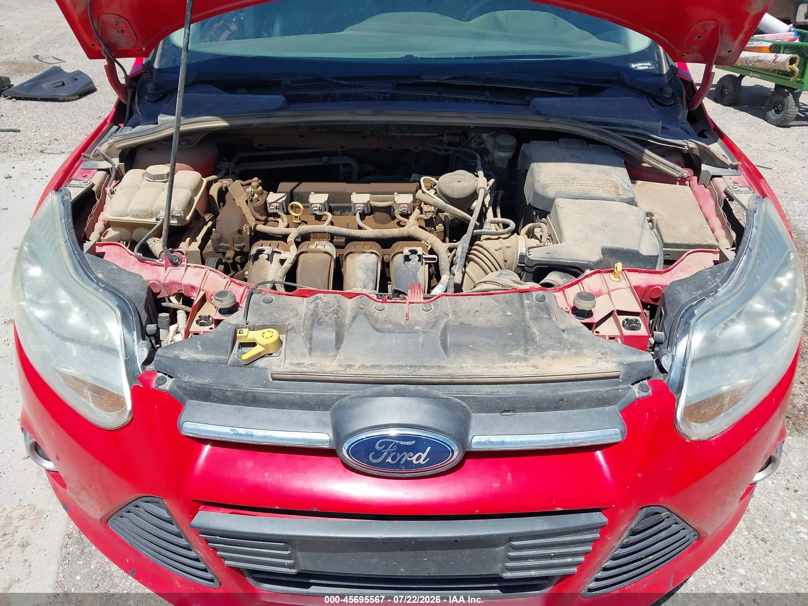 2013 Ford Focus Se Red vin: 1FADP3F27DL246318