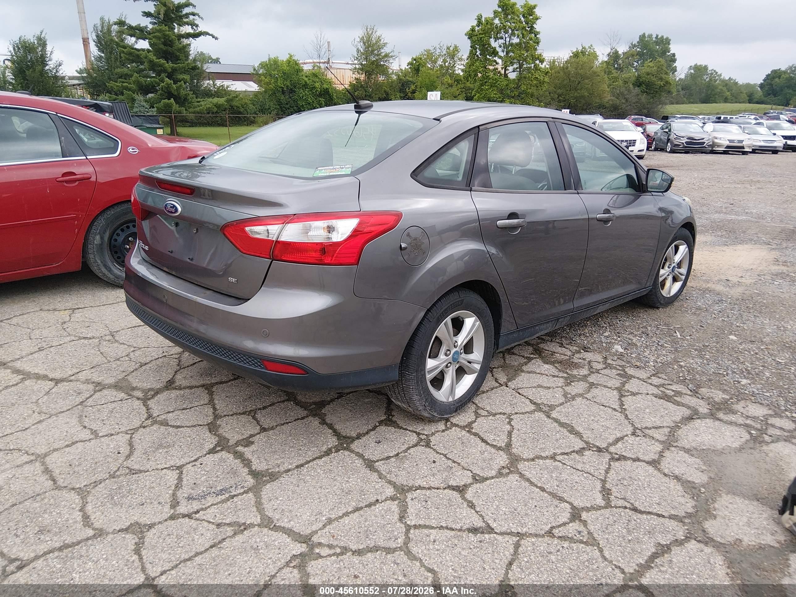 2013 Ford Focus Se Pewter vin: 1FADP3F27DL253415