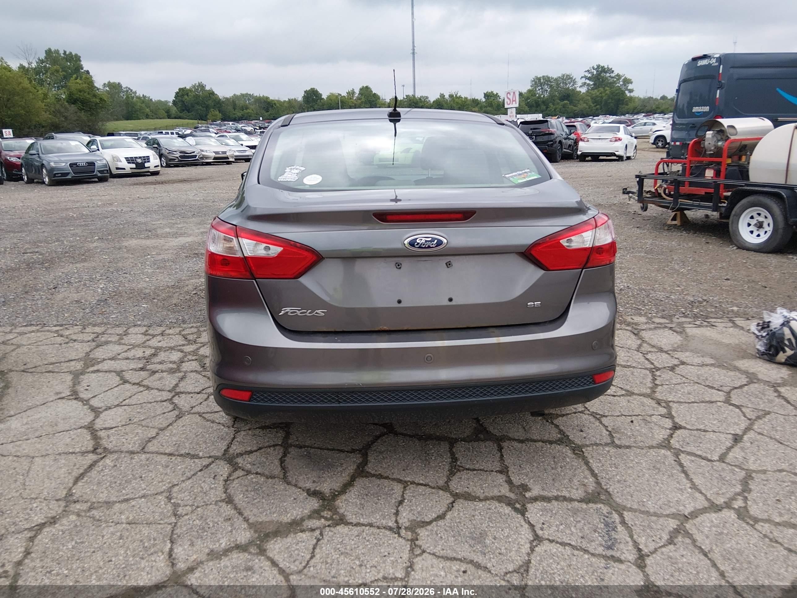 2013 Ford Focus Se Pewter vin: 1FADP3F27DL253415