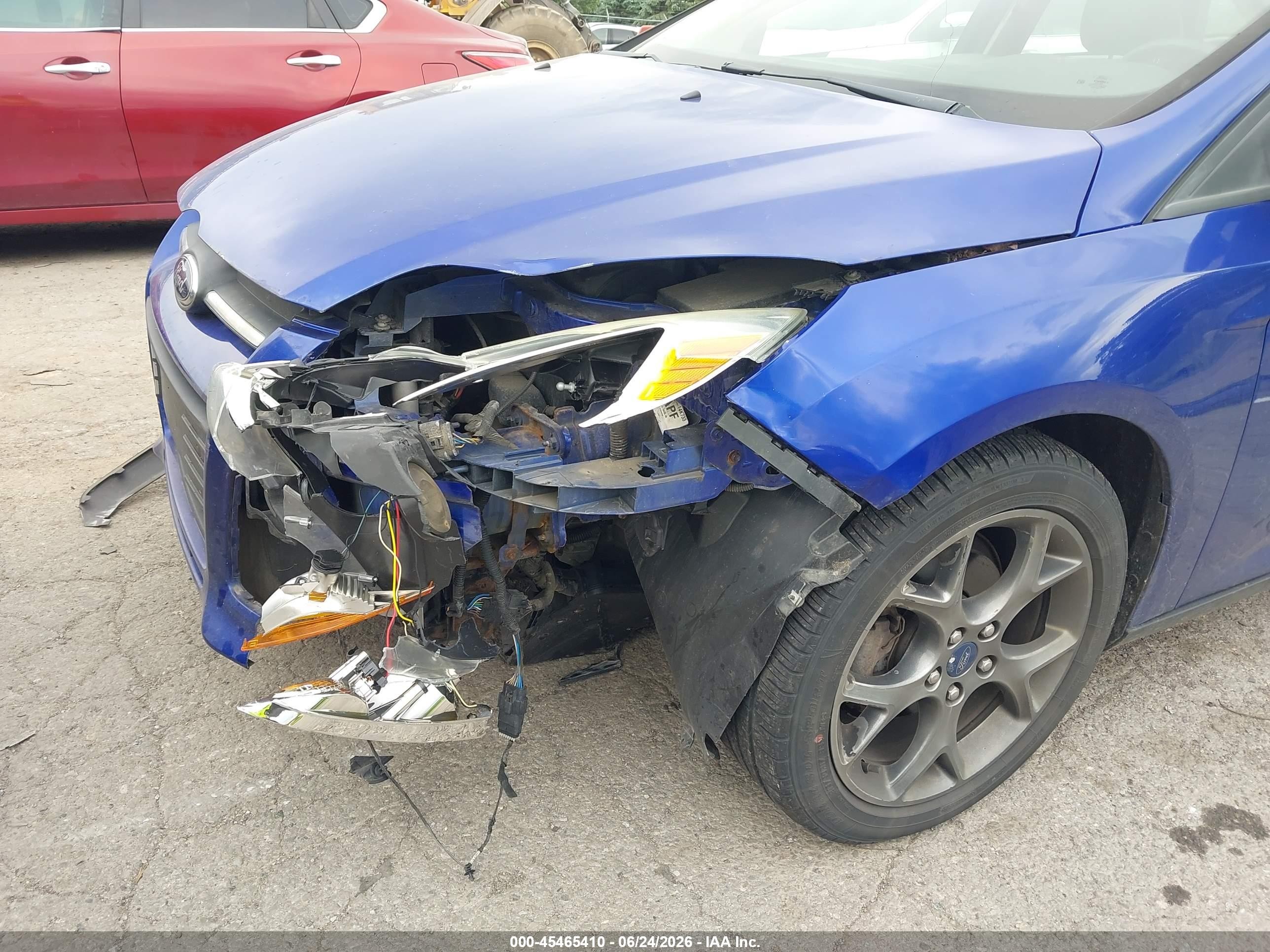 2013 Ford Focus Se Blue vin: 1FADP3F27DL255102
