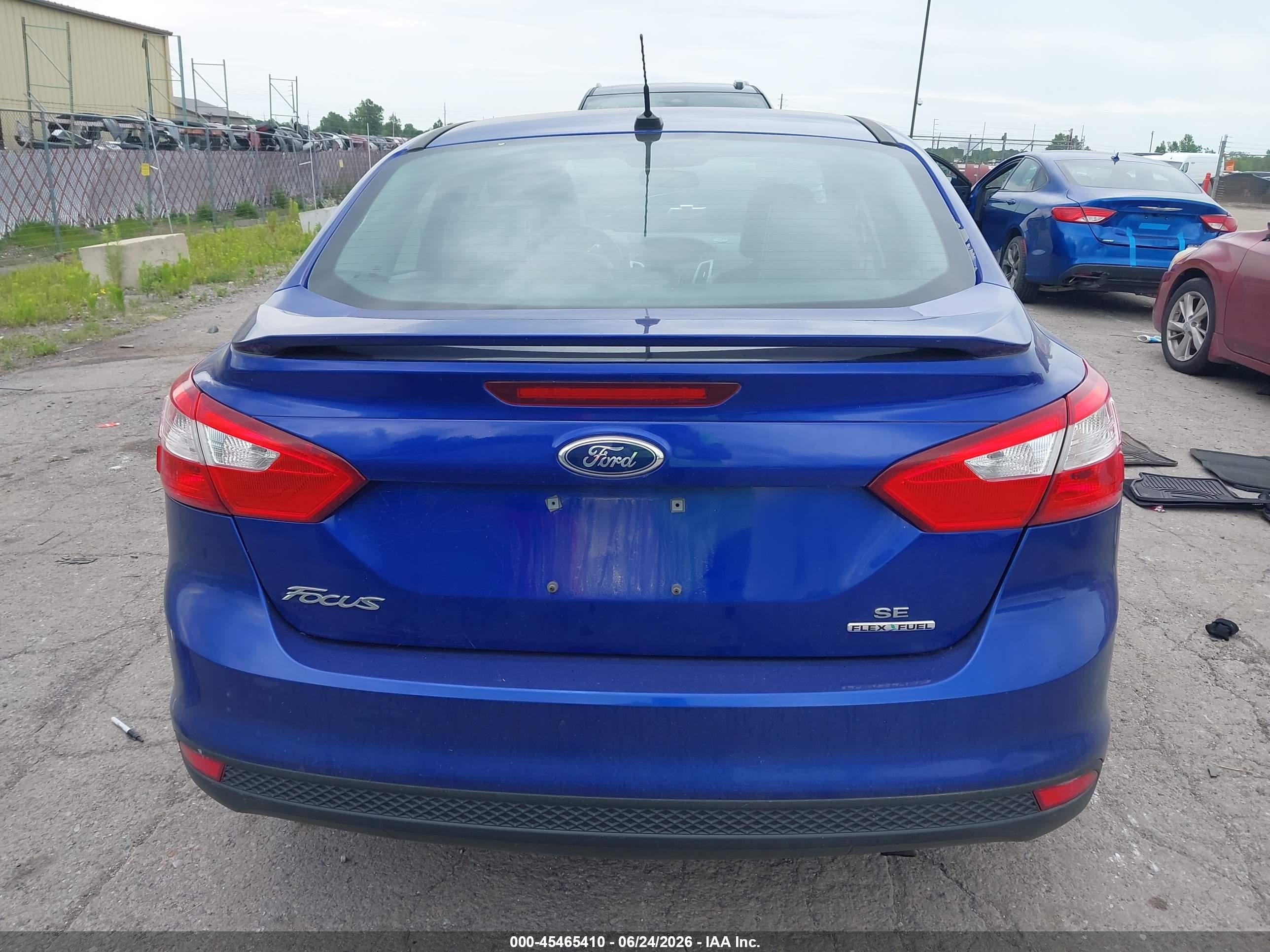 2013 Ford Focus Se Blue vin: 1FADP3F27DL255102