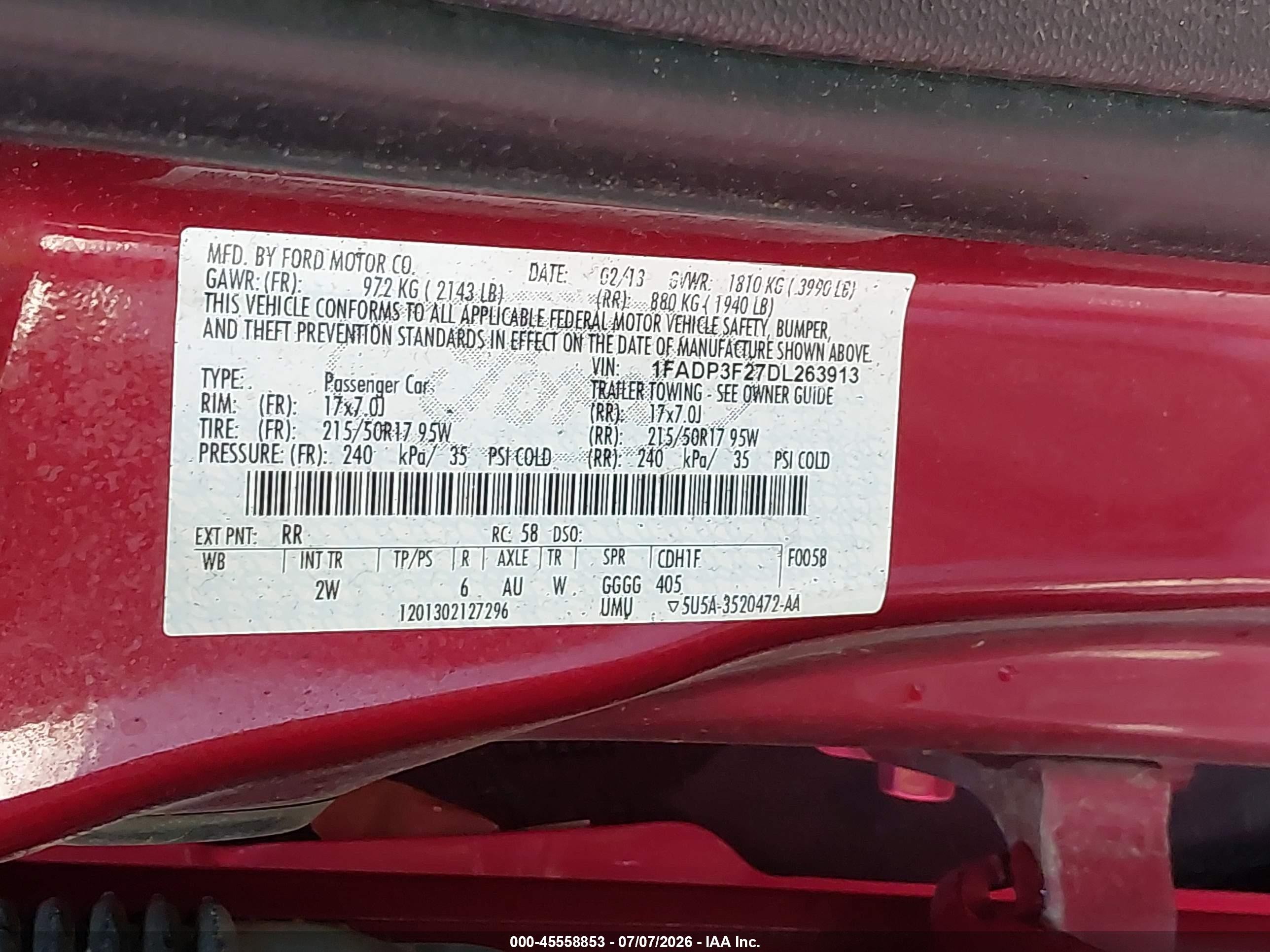 2013 Ford Focus Se Red vin: 1FADP3F27DL263913