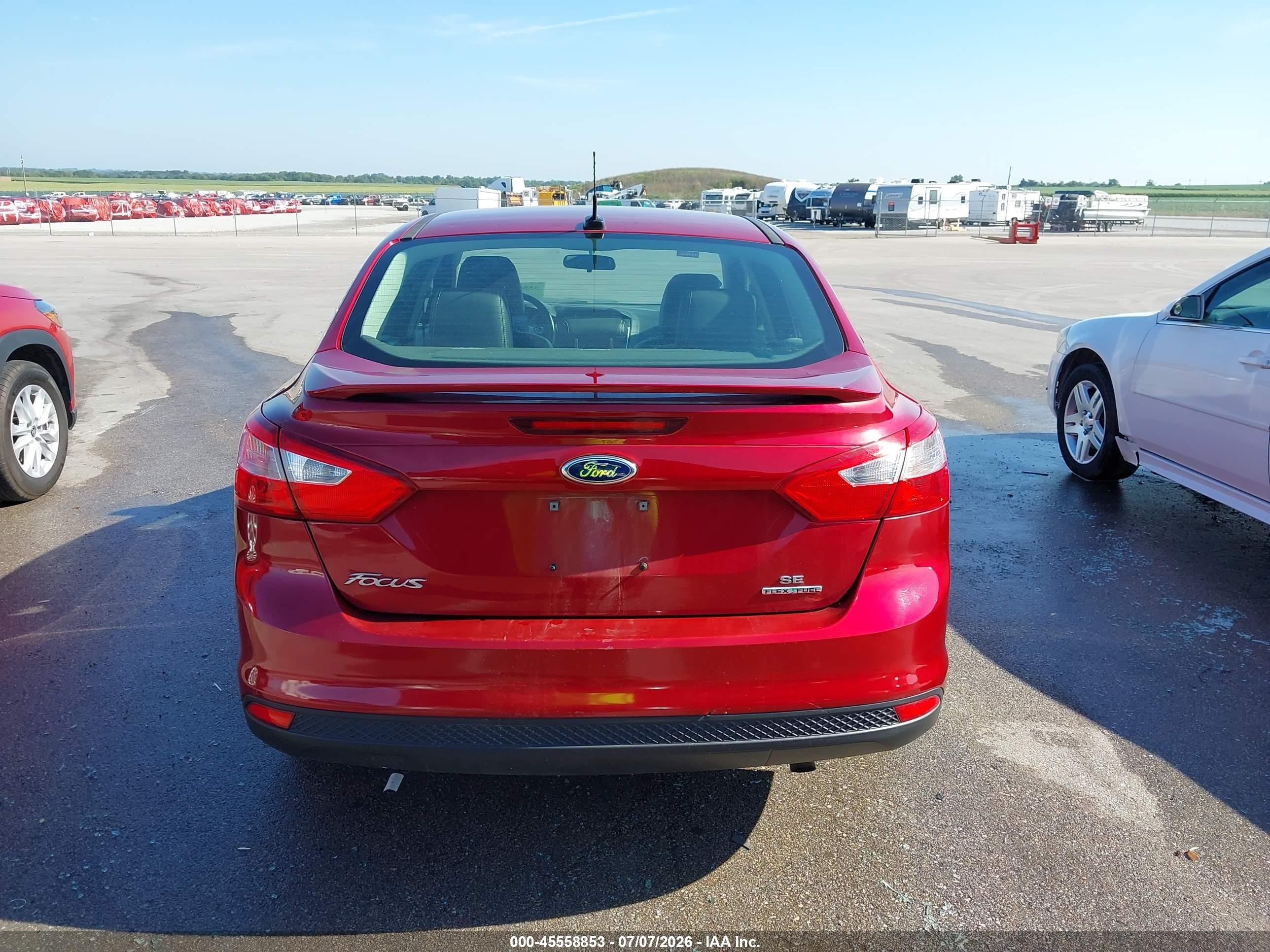 2013 Ford Focus Se Red vin: 1FADP3F27DL263913