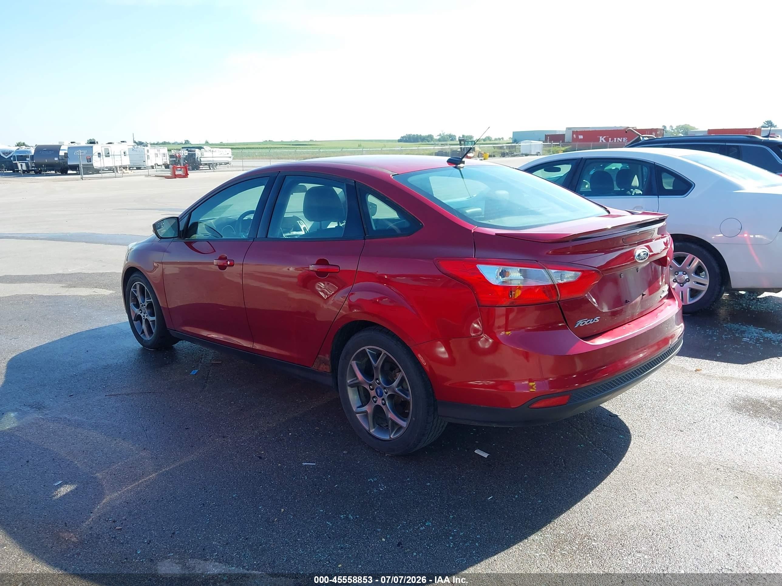 2013 Ford Focus Se Red vin: 1FADP3F27DL263913