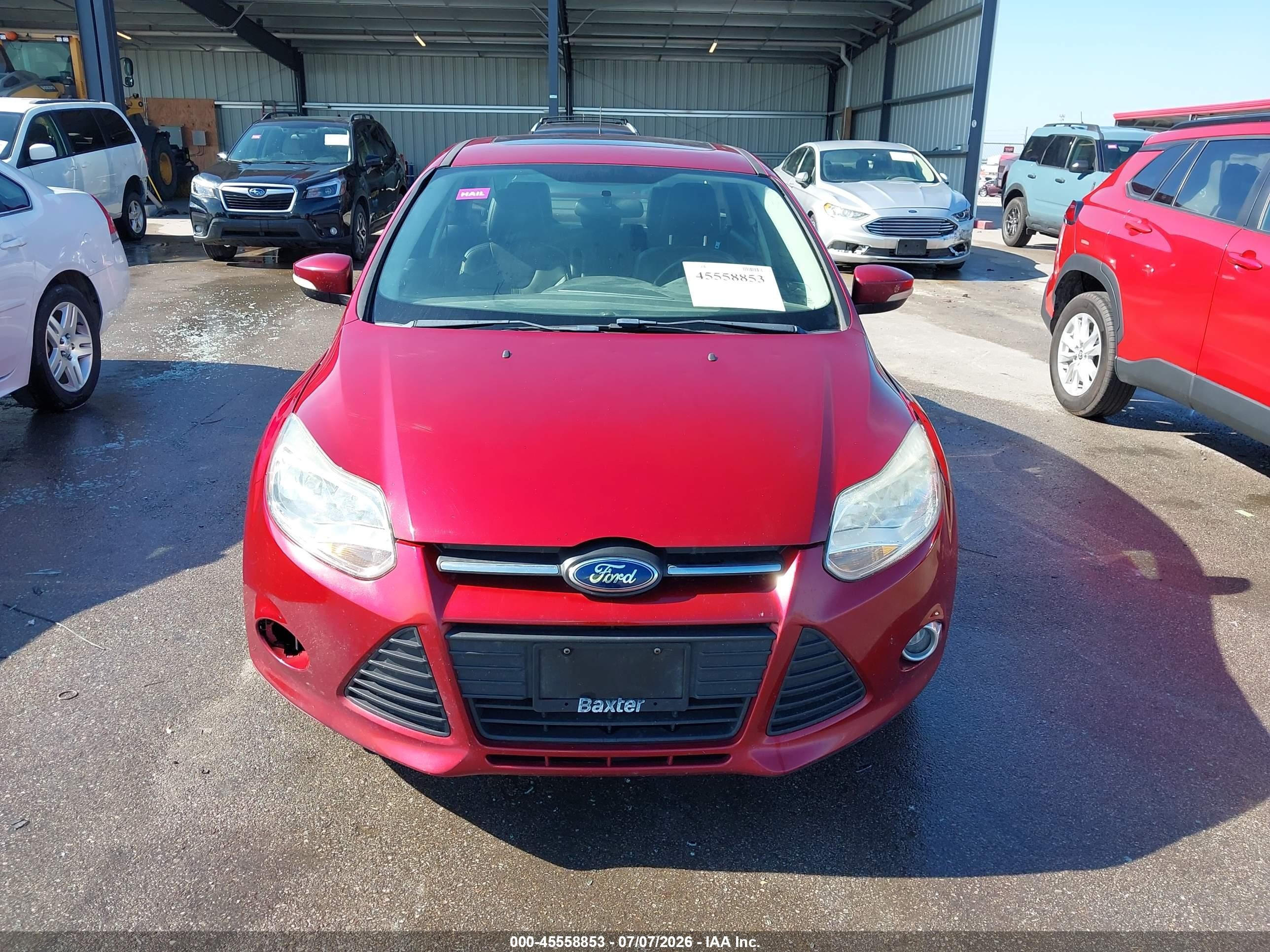 2013 Ford Focus Se Red vin: 1FADP3F27DL263913