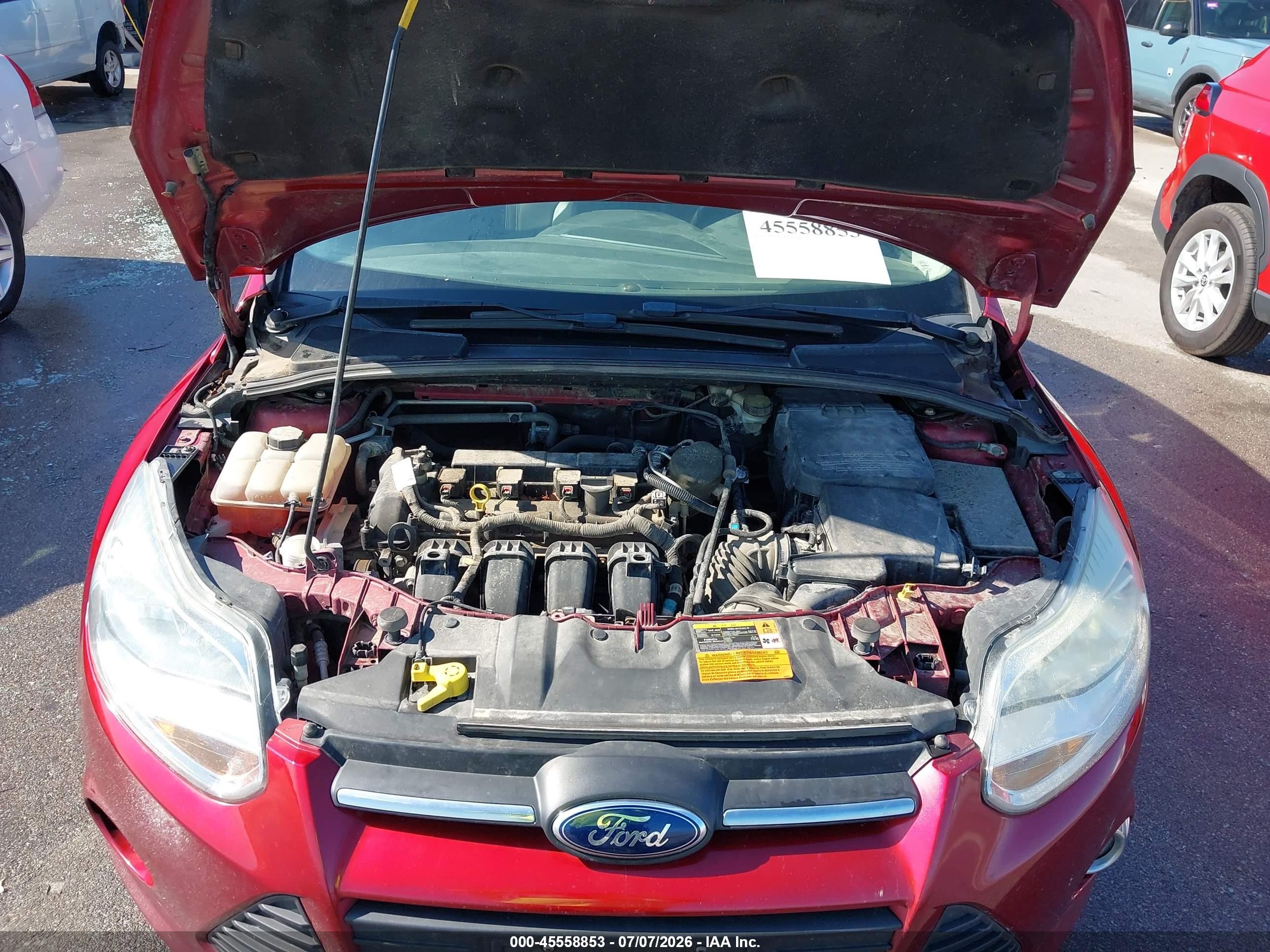 2013 Ford Focus Se Red vin: 1FADP3F27DL263913