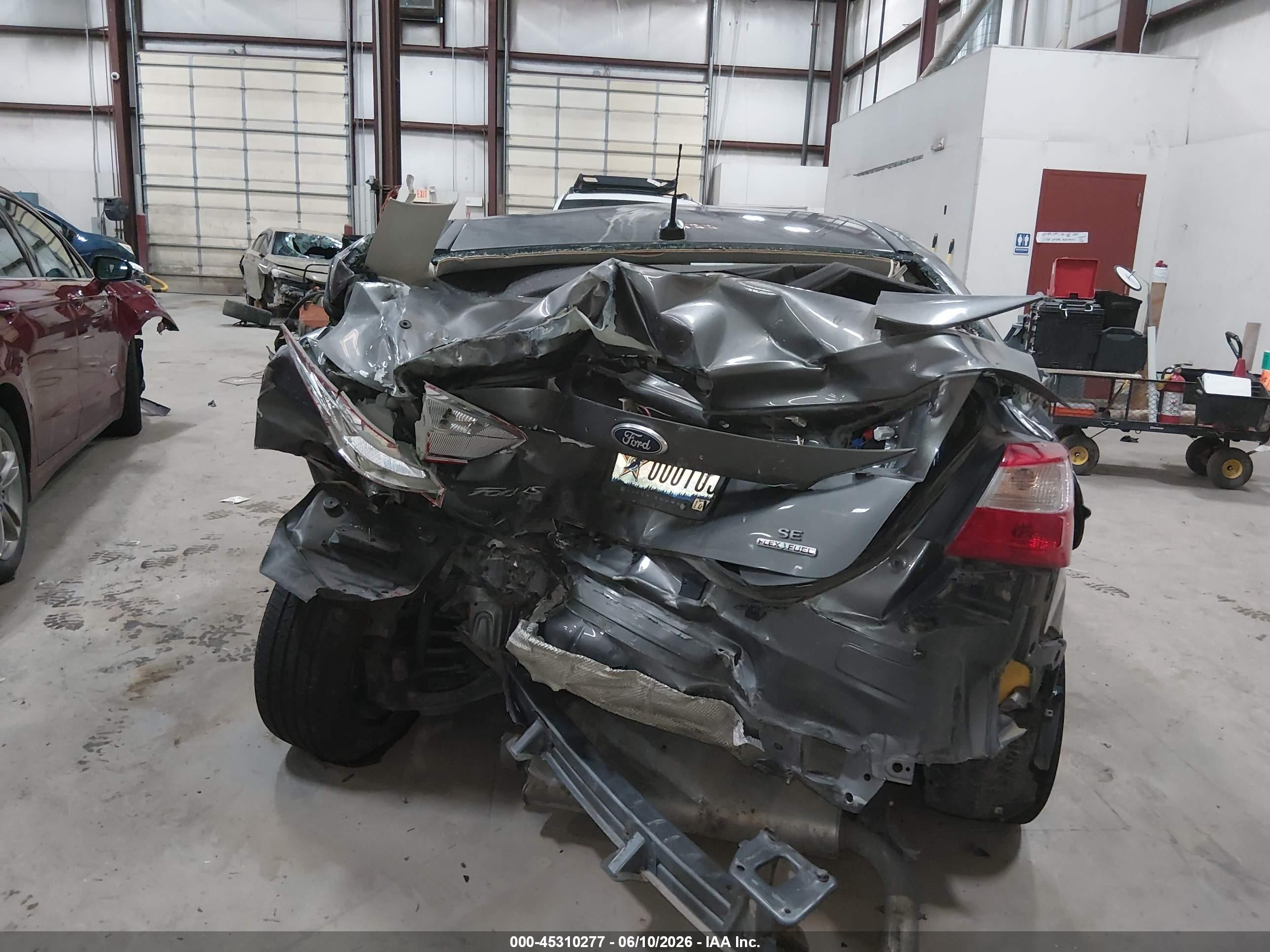 2013 Ford Focus Se Gray vin: 1FADP3F27DL266374