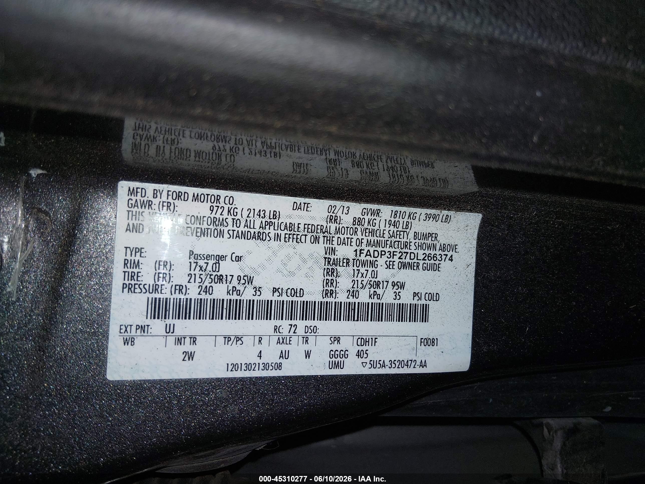 2013 Ford Focus Se Gray vin: 1FADP3F27DL266374