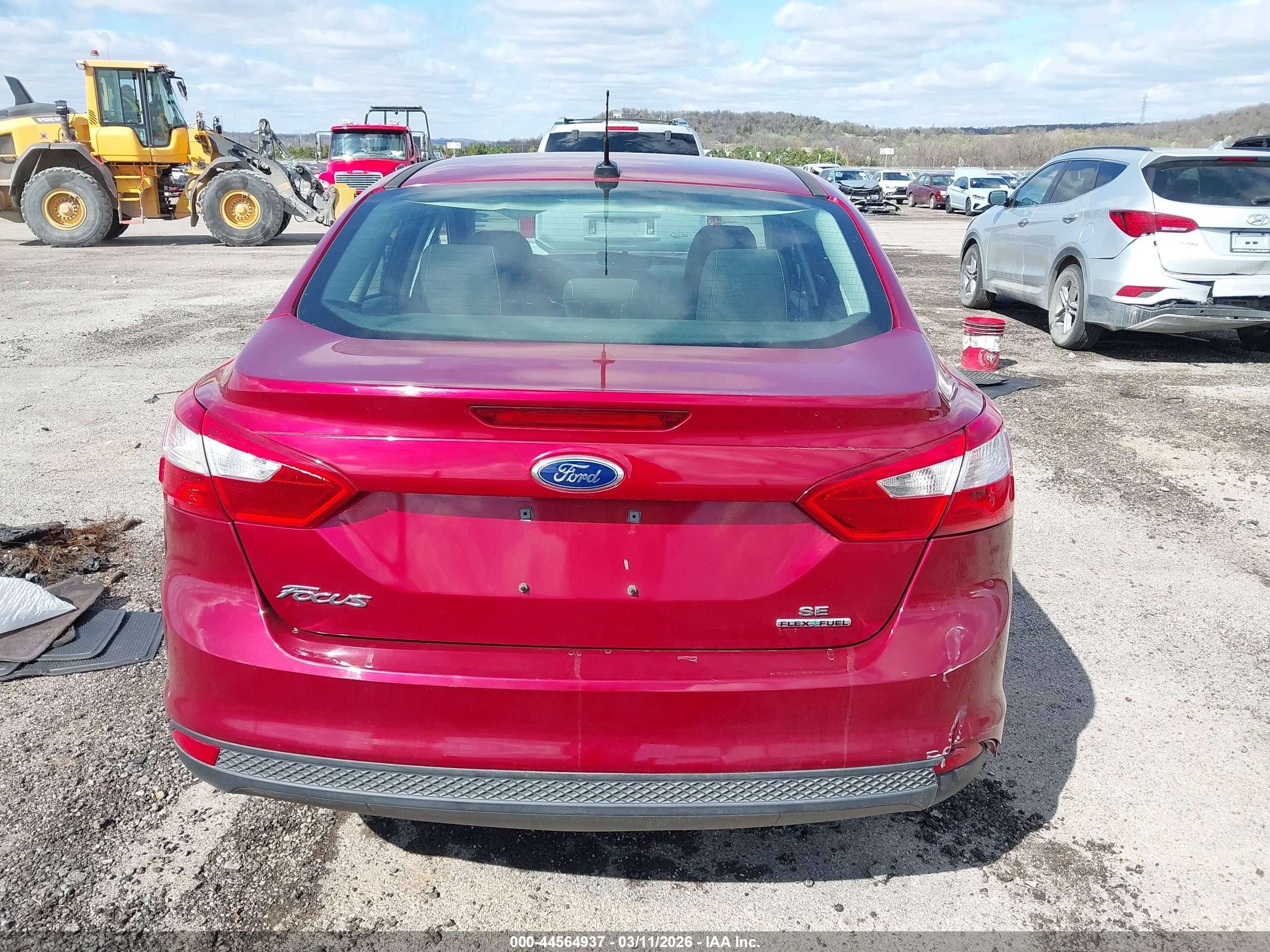 2013 Ford Focus Se Maroon vin: 1FADP3F27DL270523