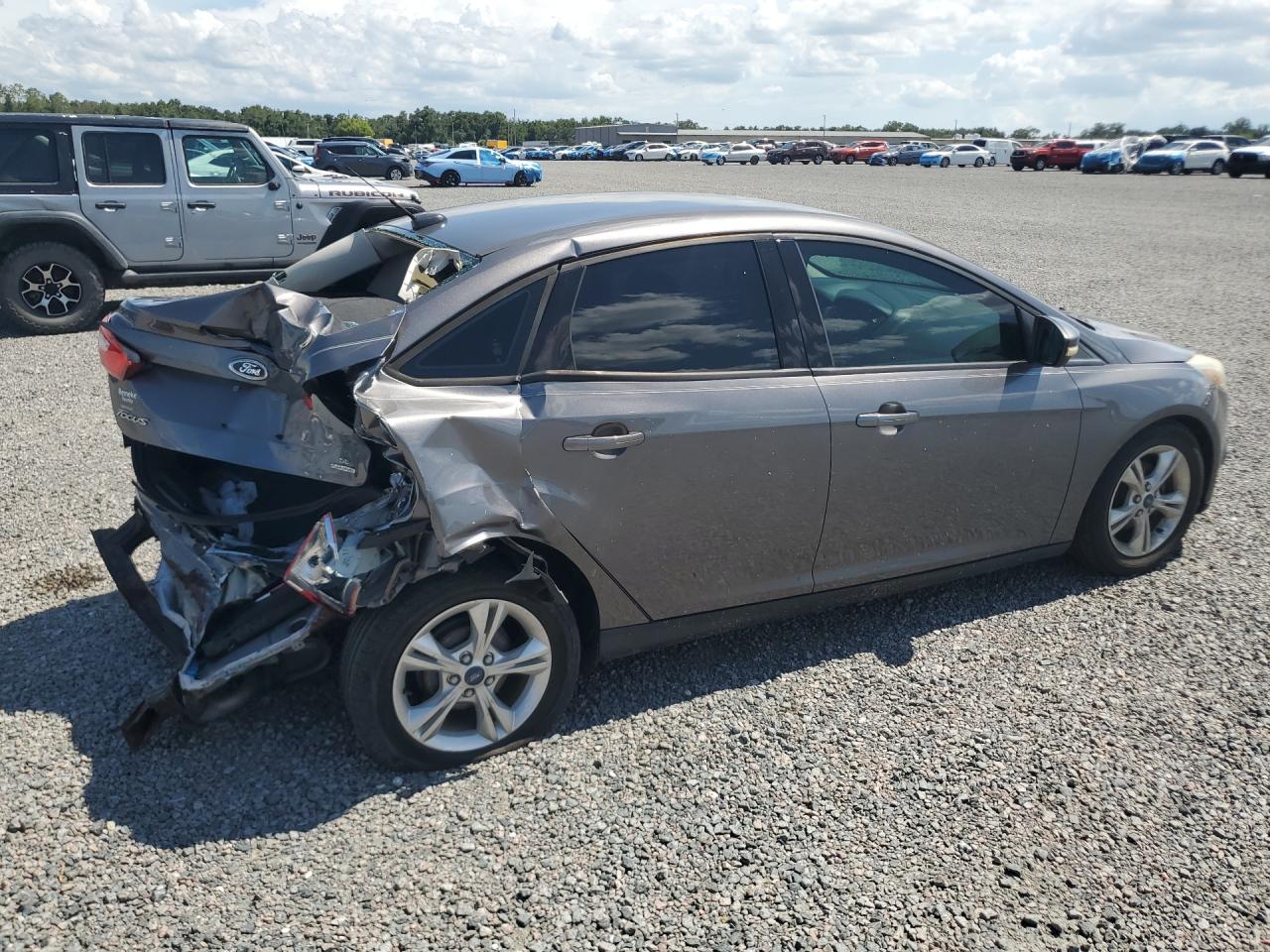 2013 Ford Focus Se Gray vin: 1FADP3F27DL270618
