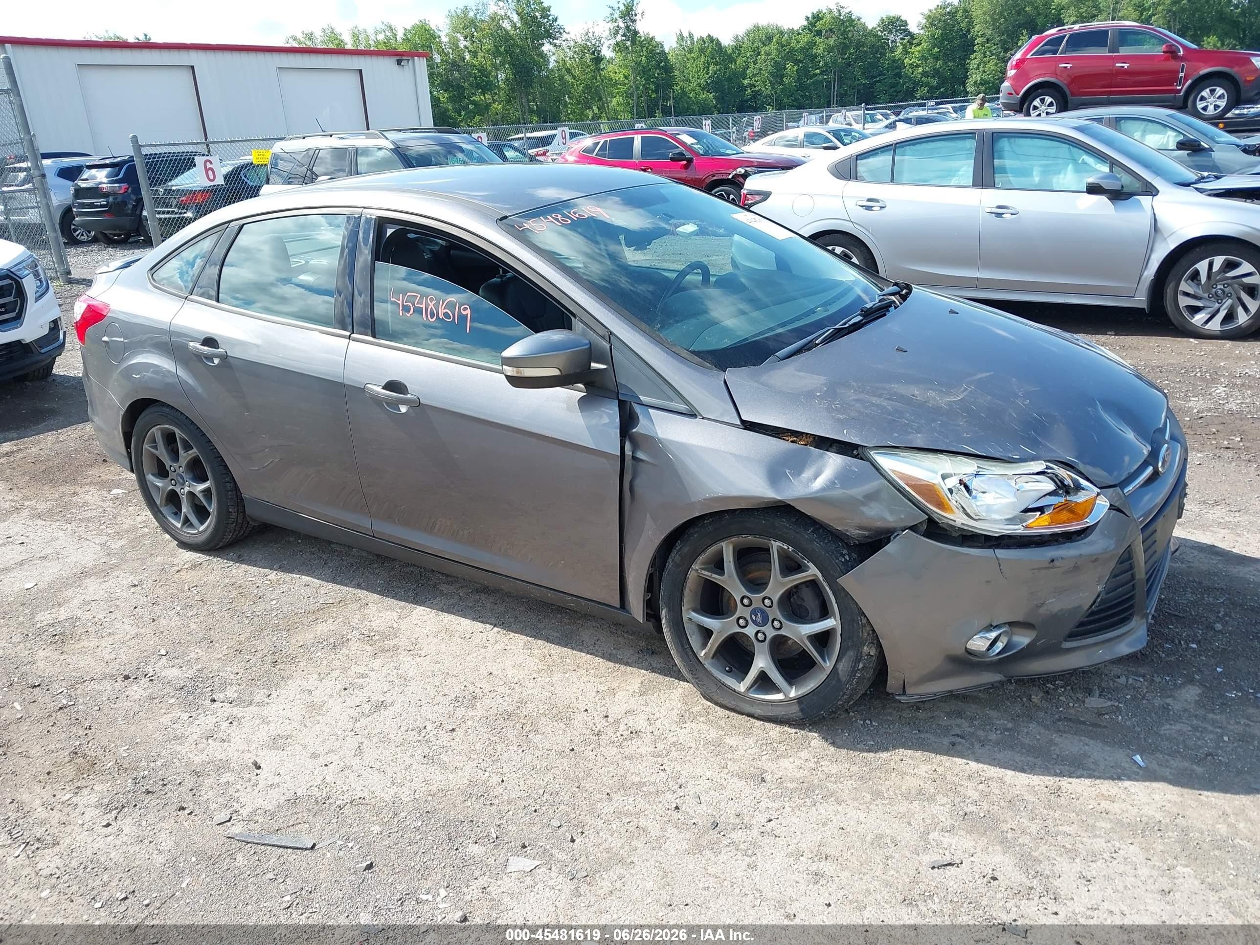 2013 Ford Focus Se Gray vin: 1FADP3F27DL294126