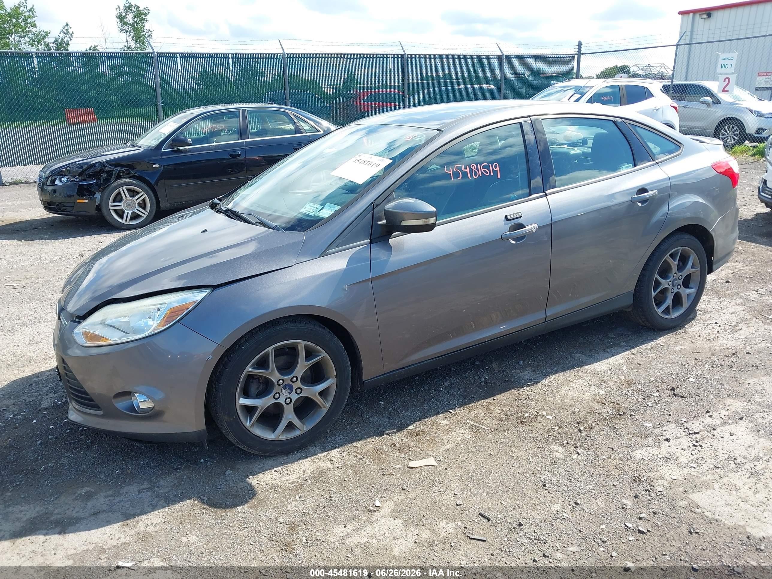 2013 Ford Focus Se Gray vin: 1FADP3F27DL294126