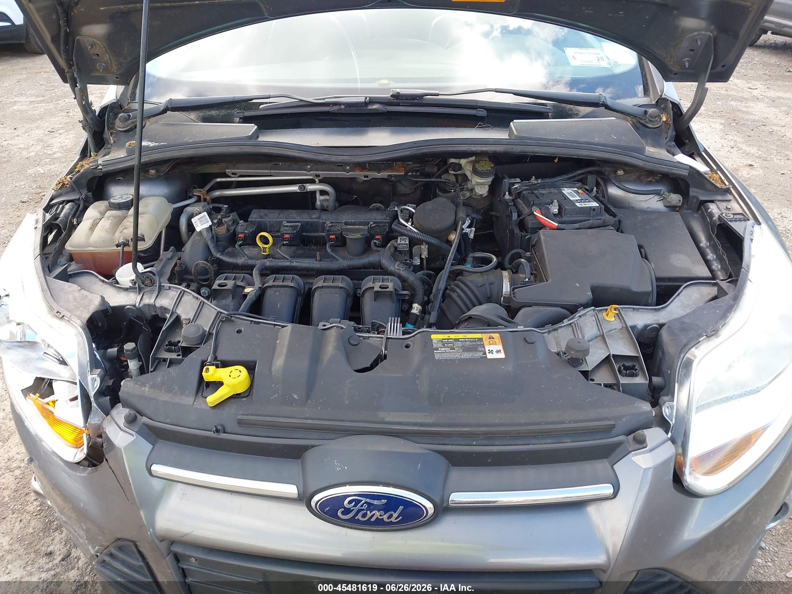 2013 Ford Focus Se Gray vin: 1FADP3F27DL294126