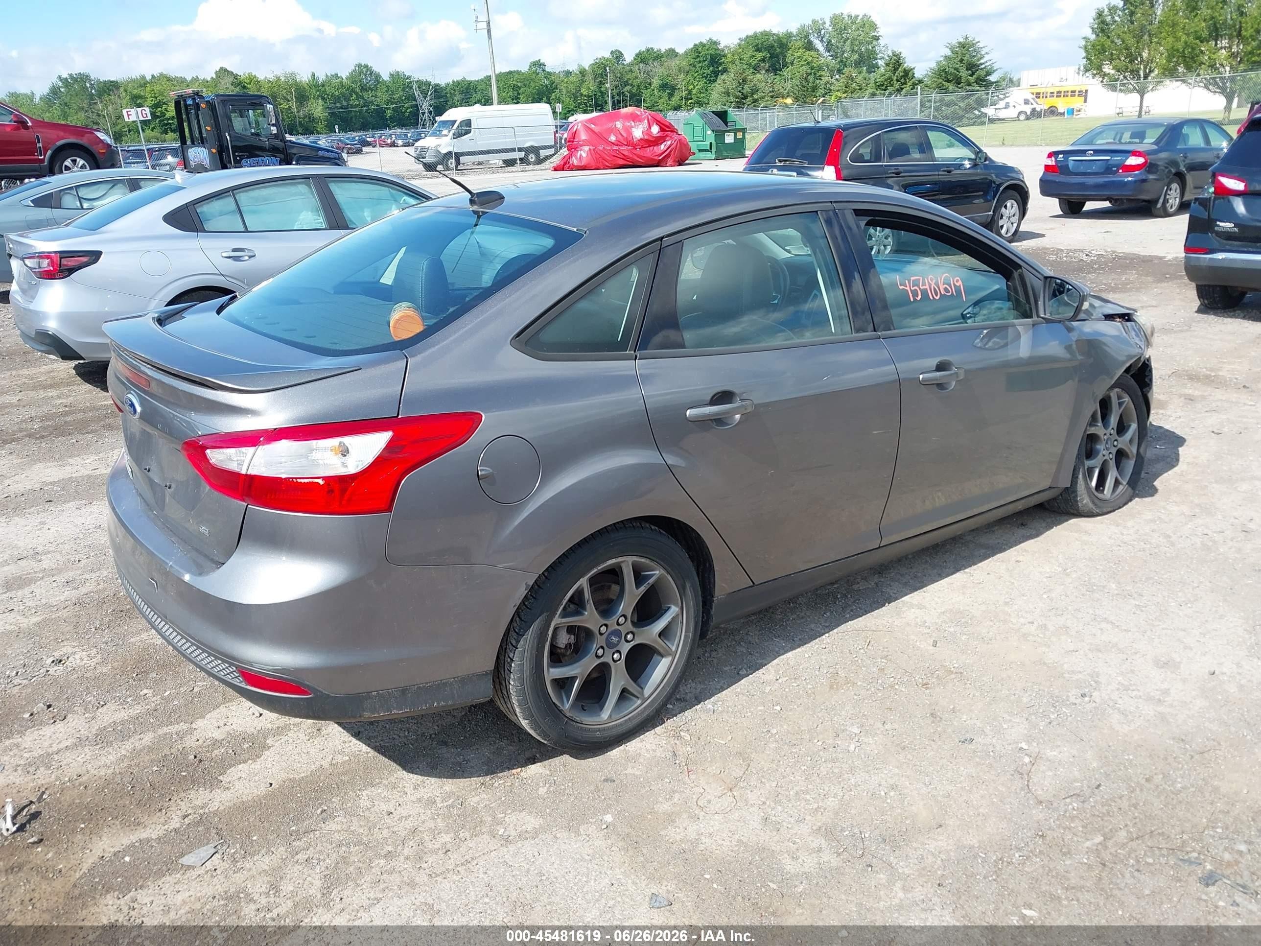 2013 Ford Focus Se Gray vin: 1FADP3F27DL294126