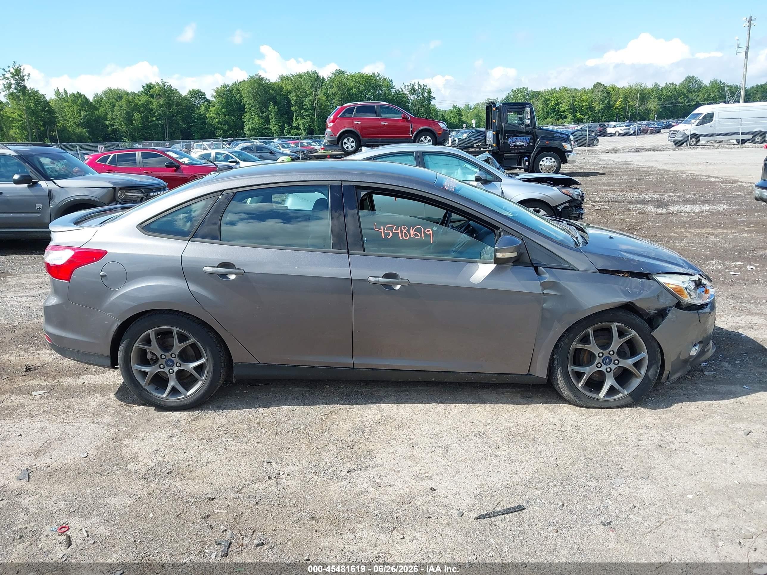2013 Ford Focus Se Gray vin: 1FADP3F27DL294126
