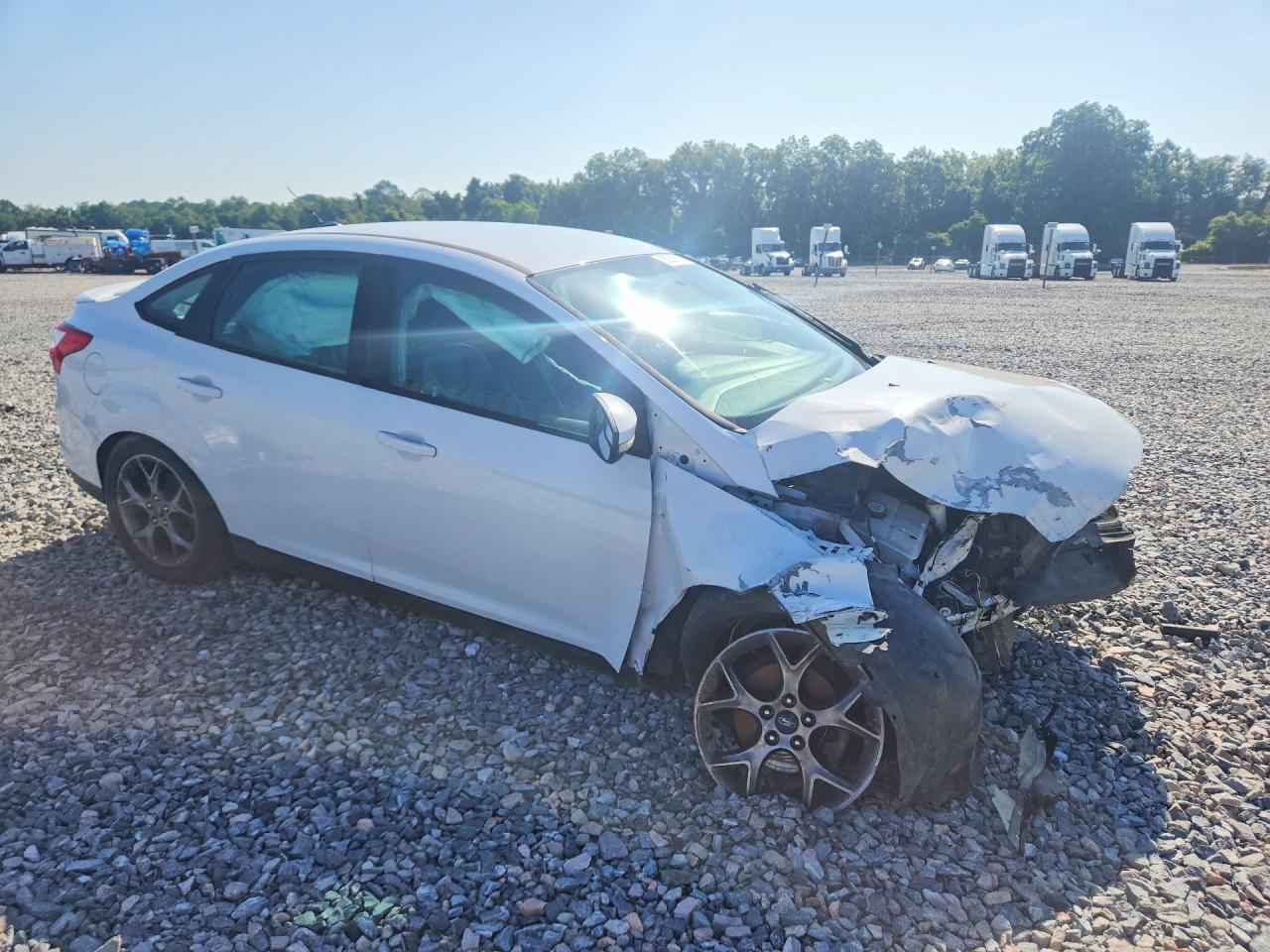 2013 Ford Focus Se White vin: 1FADP3F27DL302208