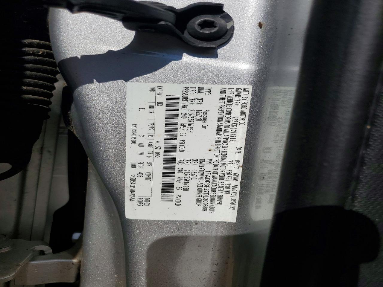 2013 Ford Focus Se Серебряный vin: 1FADP3F27DL309689