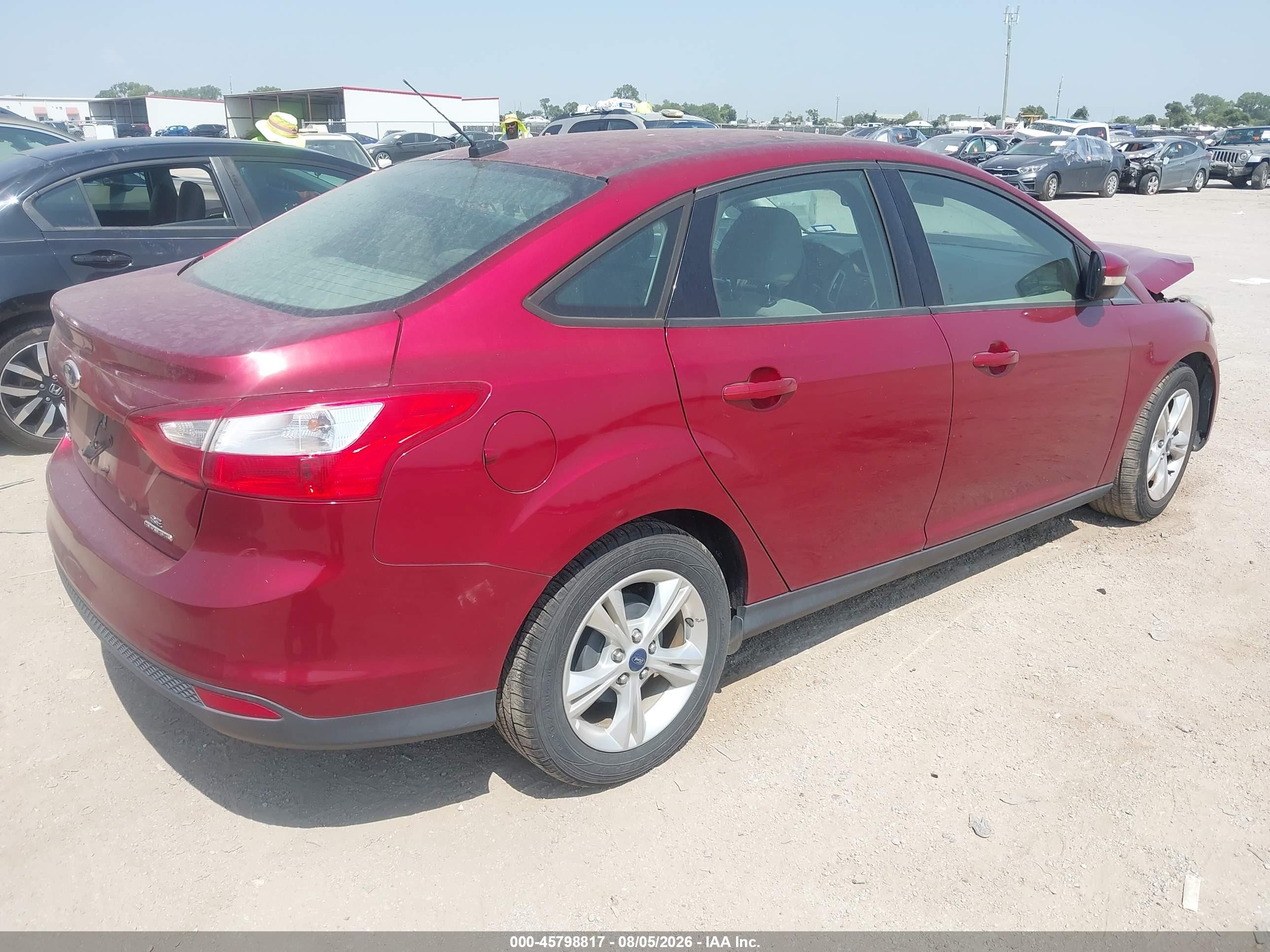 2013 Ford Focus Se Red vin: 1FADP3F27DL326931