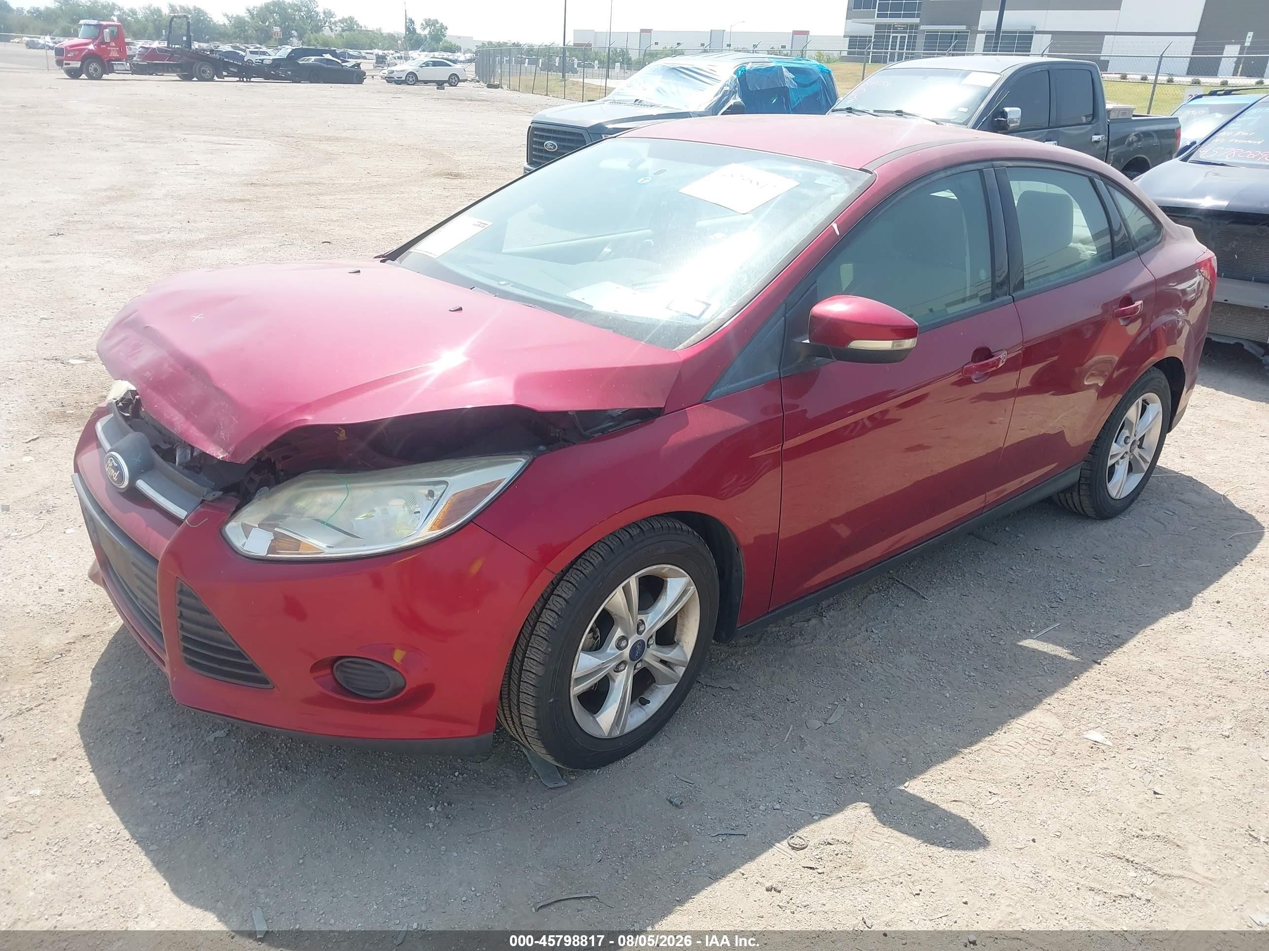 2013 Ford Focus Se Red vin: 1FADP3F27DL326931