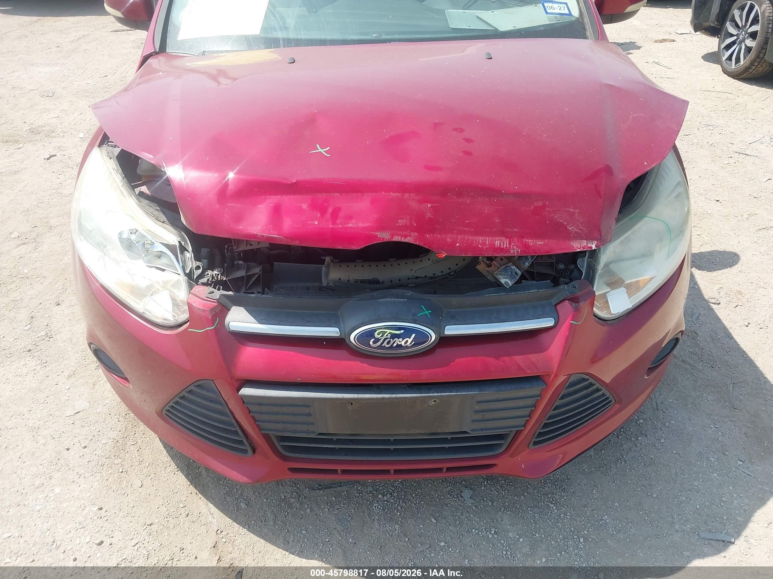 2013 Ford Focus Se Red vin: 1FADP3F27DL326931
