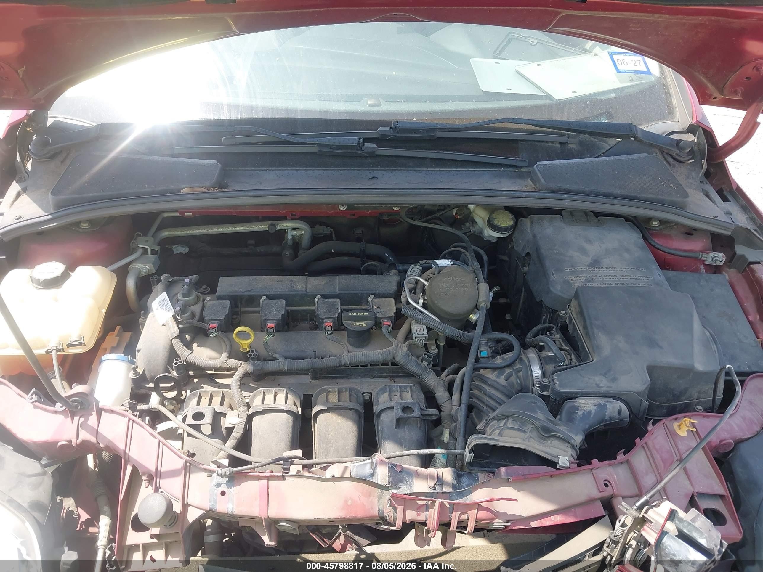 2013 Ford Focus Se Red vin: 1FADP3F27DL326931