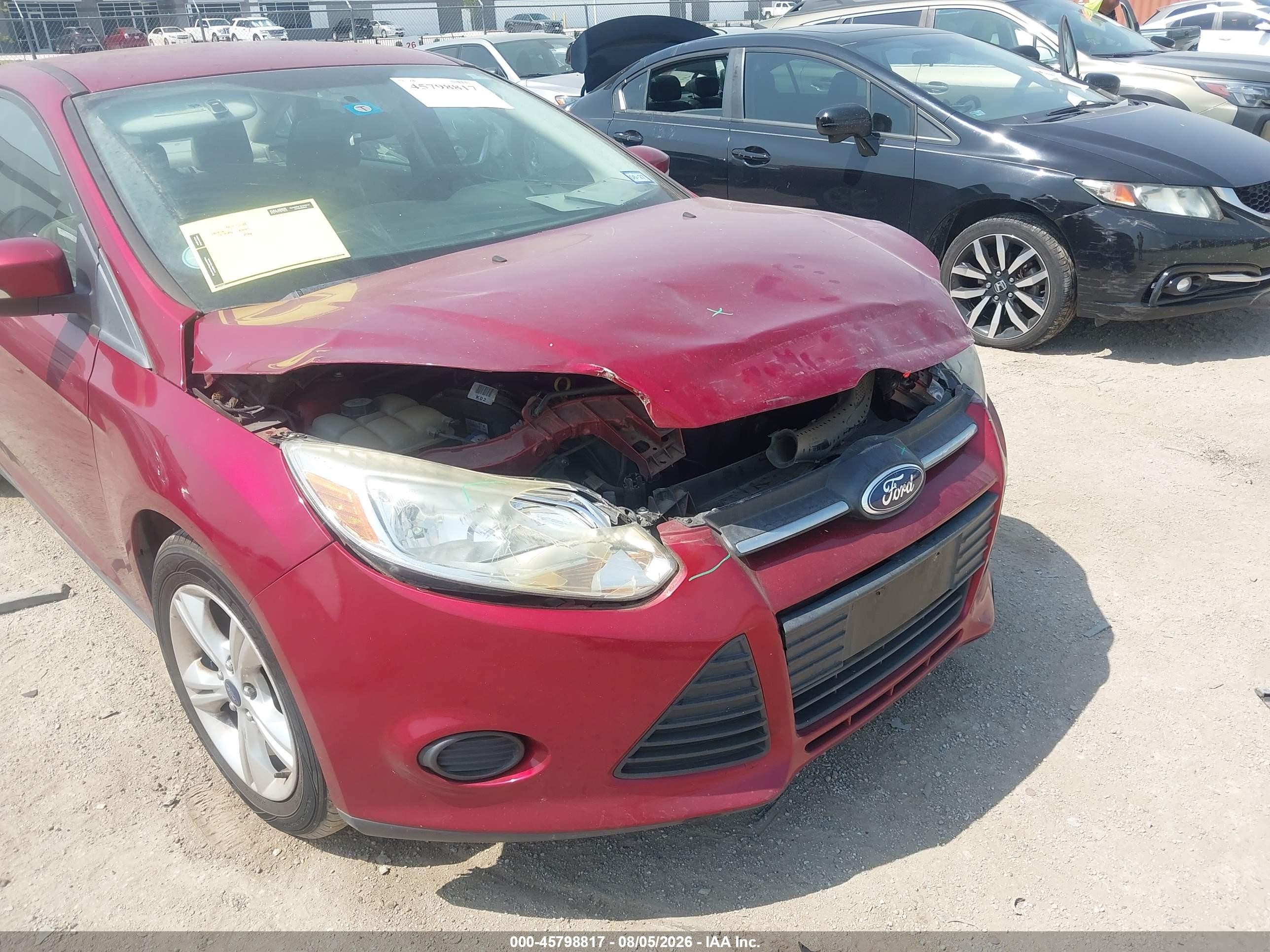 2013 Ford Focus Se Red vin: 1FADP3F27DL326931