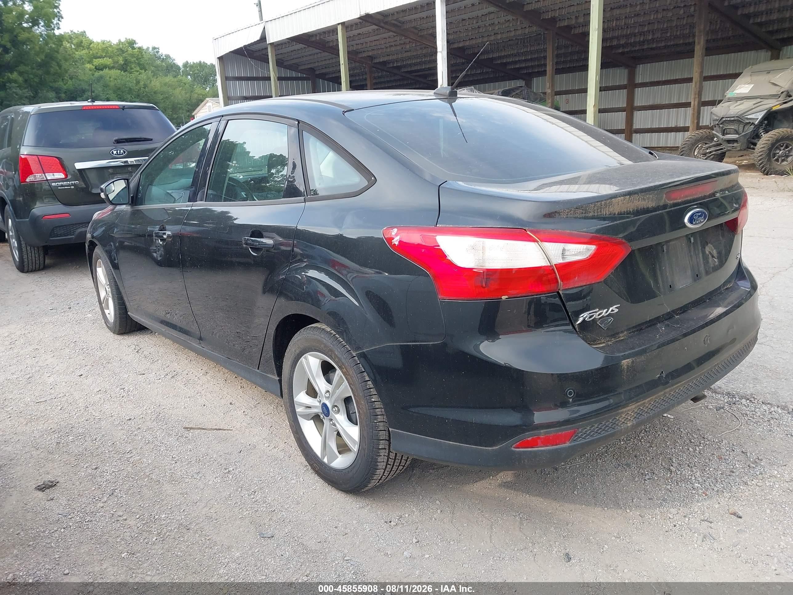 2013 Ford Focus Se Black vin: 1FADP3F27DL335290