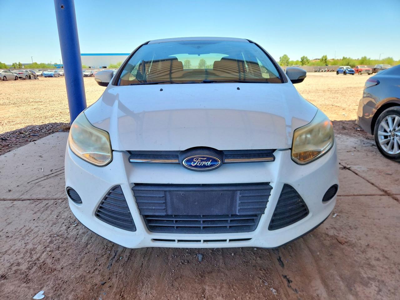 2013 Ford Focus Se White vin: 1FADP3F27DL348752