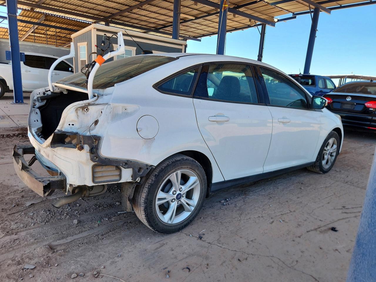 2013 Ford Focus Se White vin: 1FADP3F27DL348752