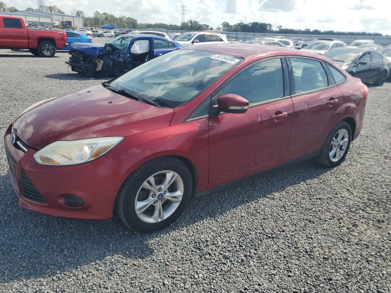 2013 Ford Focus Se Burgundy vin: 1FADP3F27DL349450