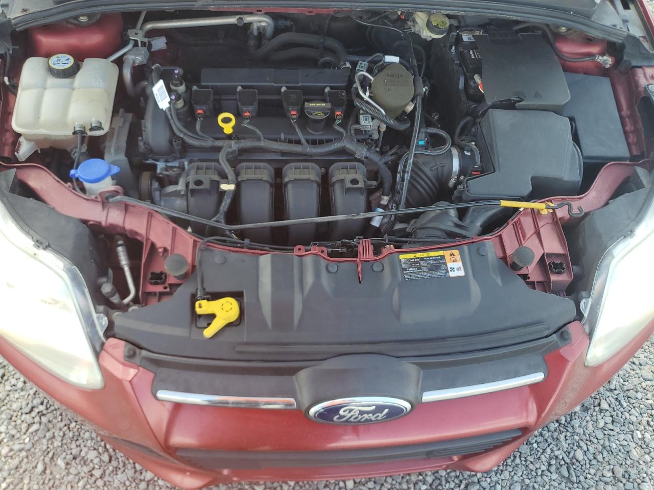 2013 Ford Focus Se Burgundy vin: 1FADP3F27DL349450