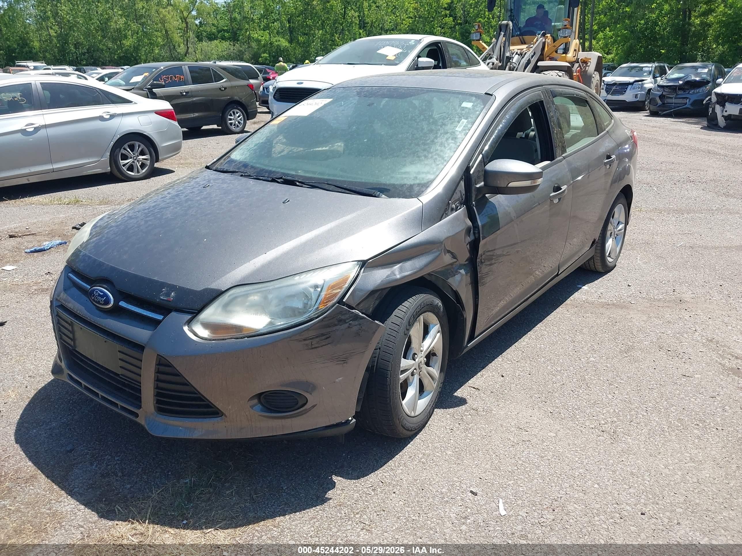 2013 Ford Focus Se Gray vin: 1FADP3F27DL351019
