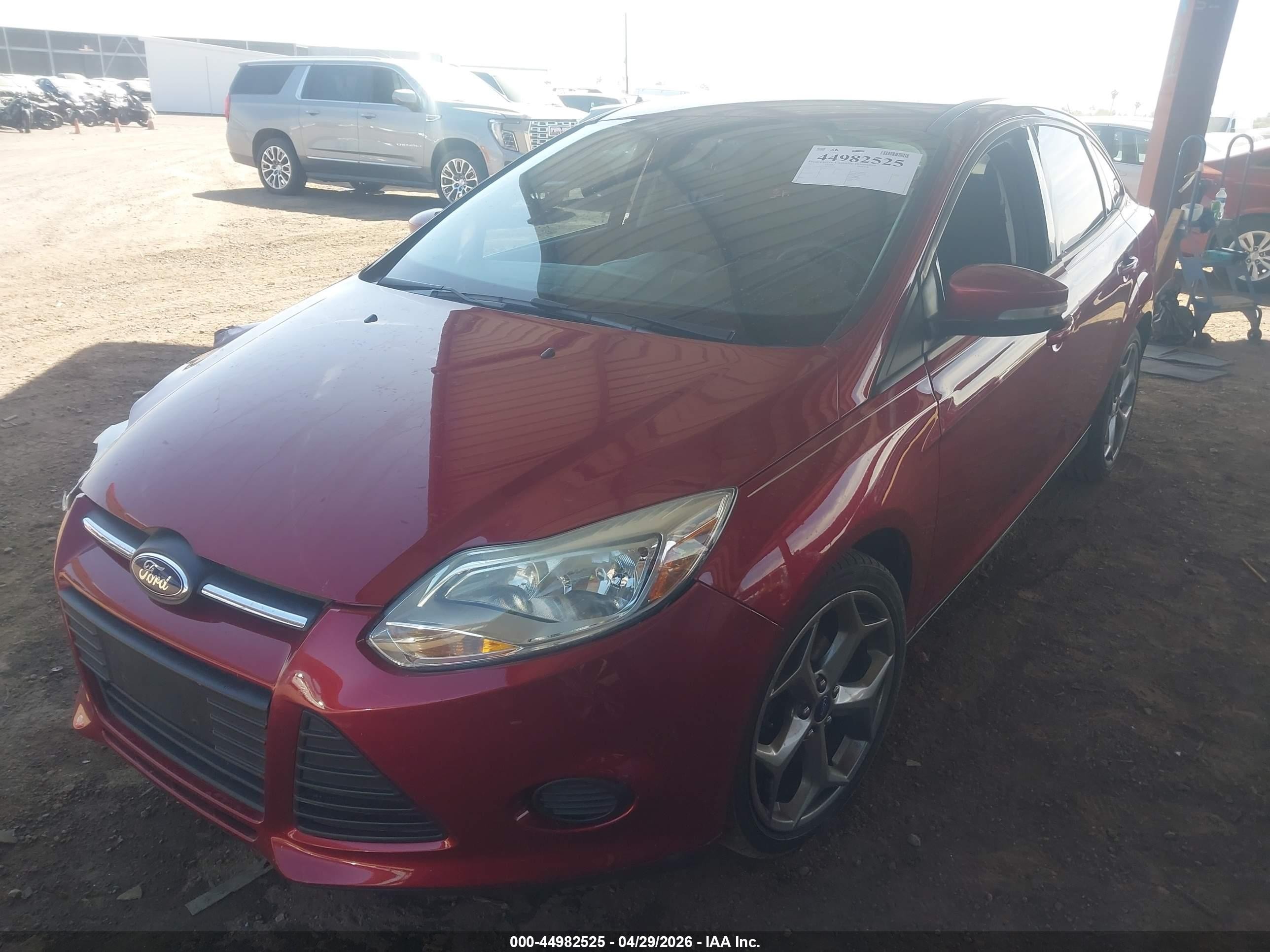 2013 Ford Focus Se Red vin: 1FADP3F27DL363204