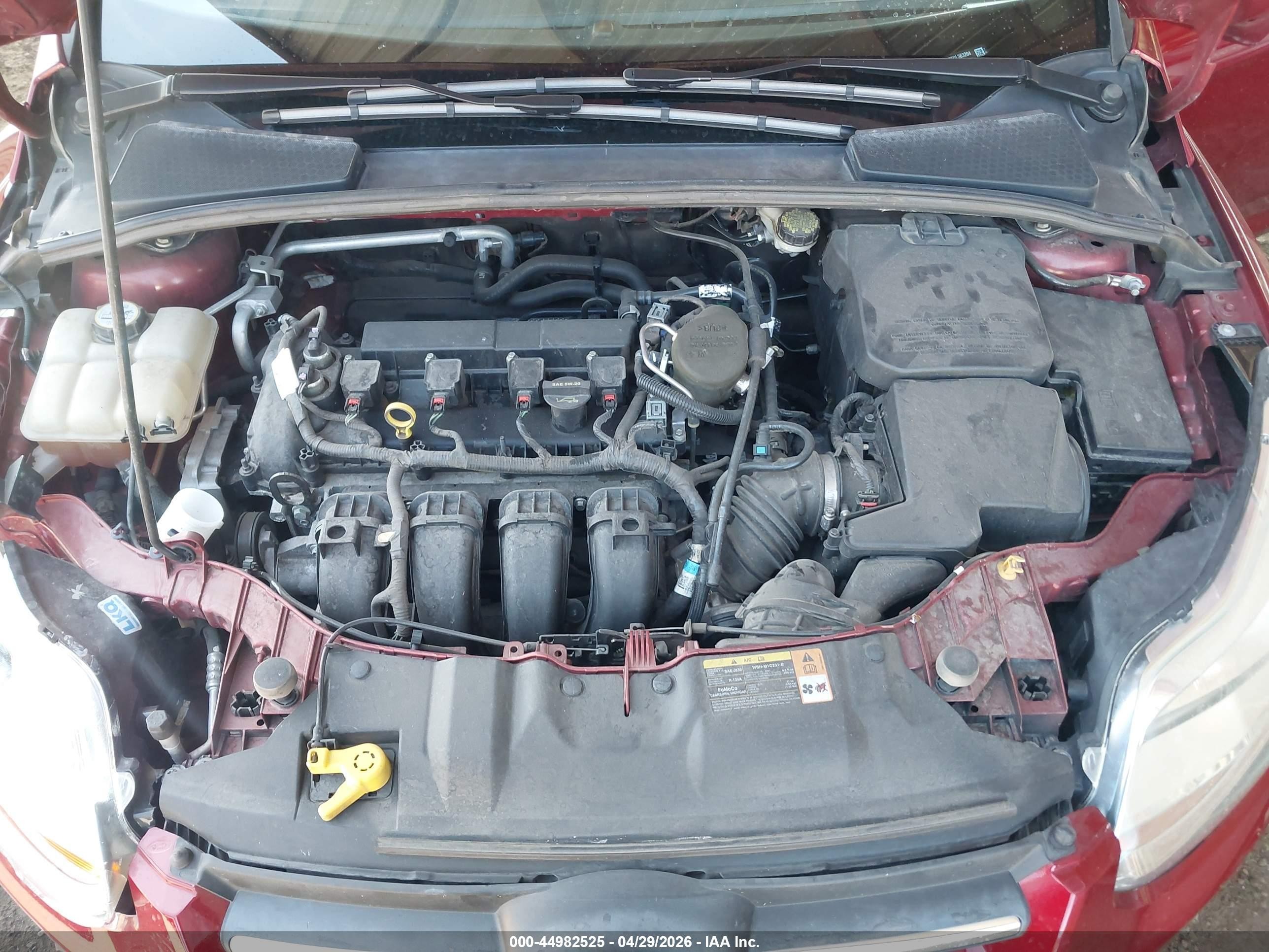 2013 Ford Focus Se Red vin: 1FADP3F27DL363204