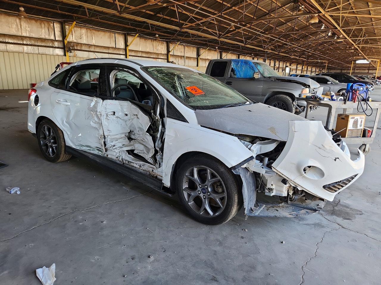 2013 Ford Focus Se White vin: 1FADP3F27DL363297