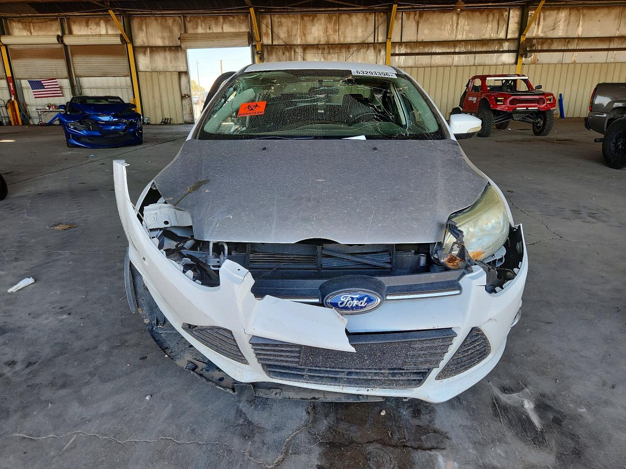 2013 Ford Focus Se White vin: 1FADP3F27DL363297