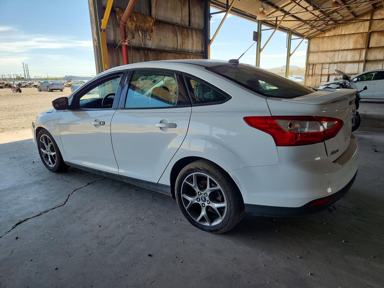2013 Ford Focus Se White vin: 1FADP3F27DL363297