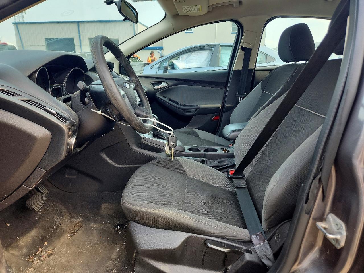 2014 Ford Focus Se Gray vin: 1FADP3F27EL102124