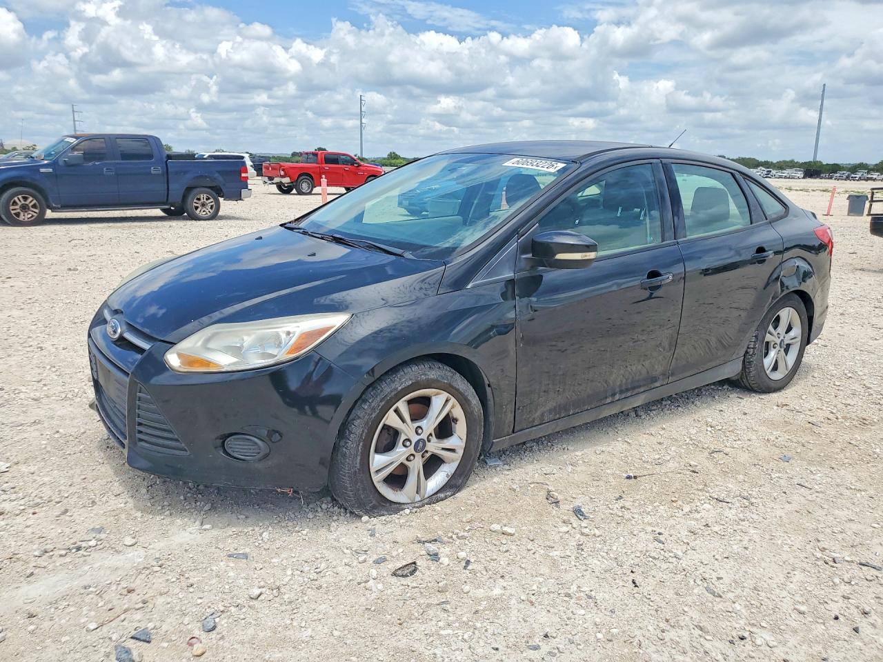 2014 Ford Focus Se Black vin: 1FADP3F27EL117335