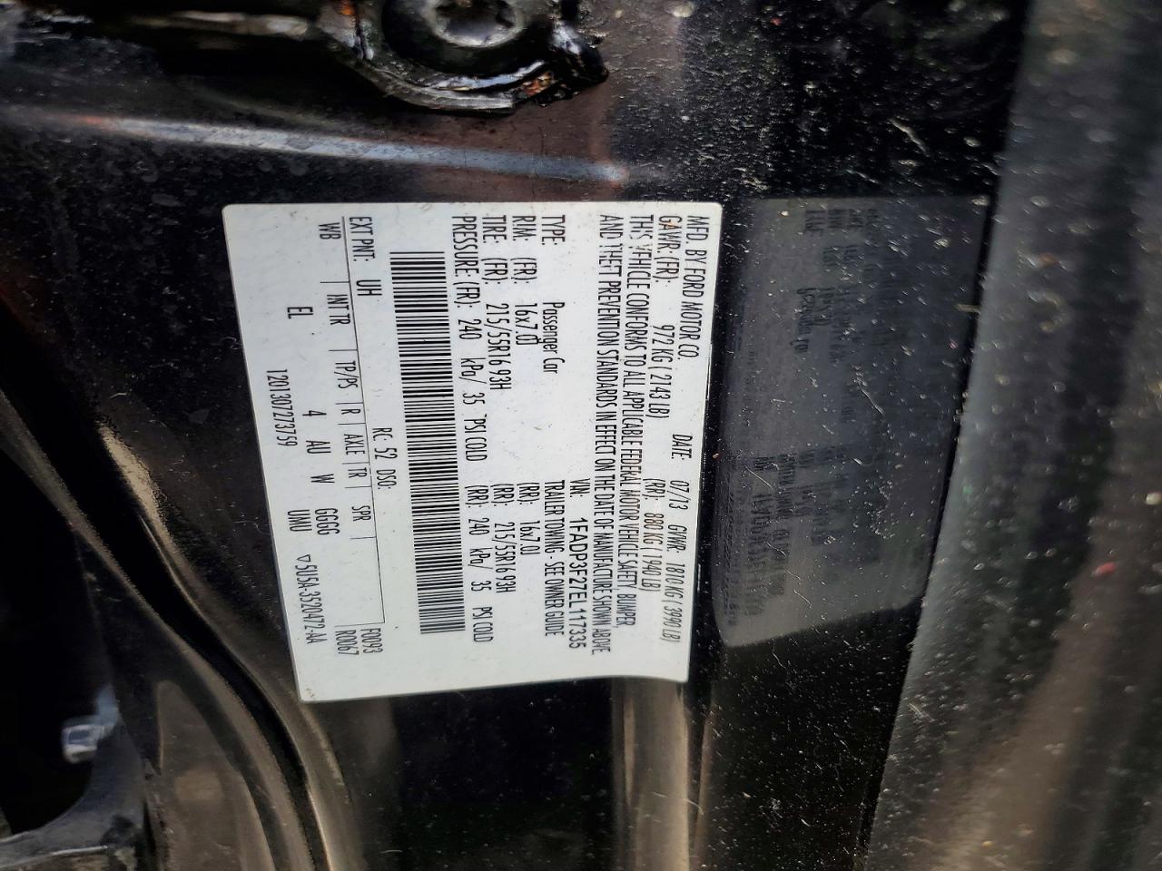 2014 Ford Focus Se Black vin: 1FADP3F27EL117335