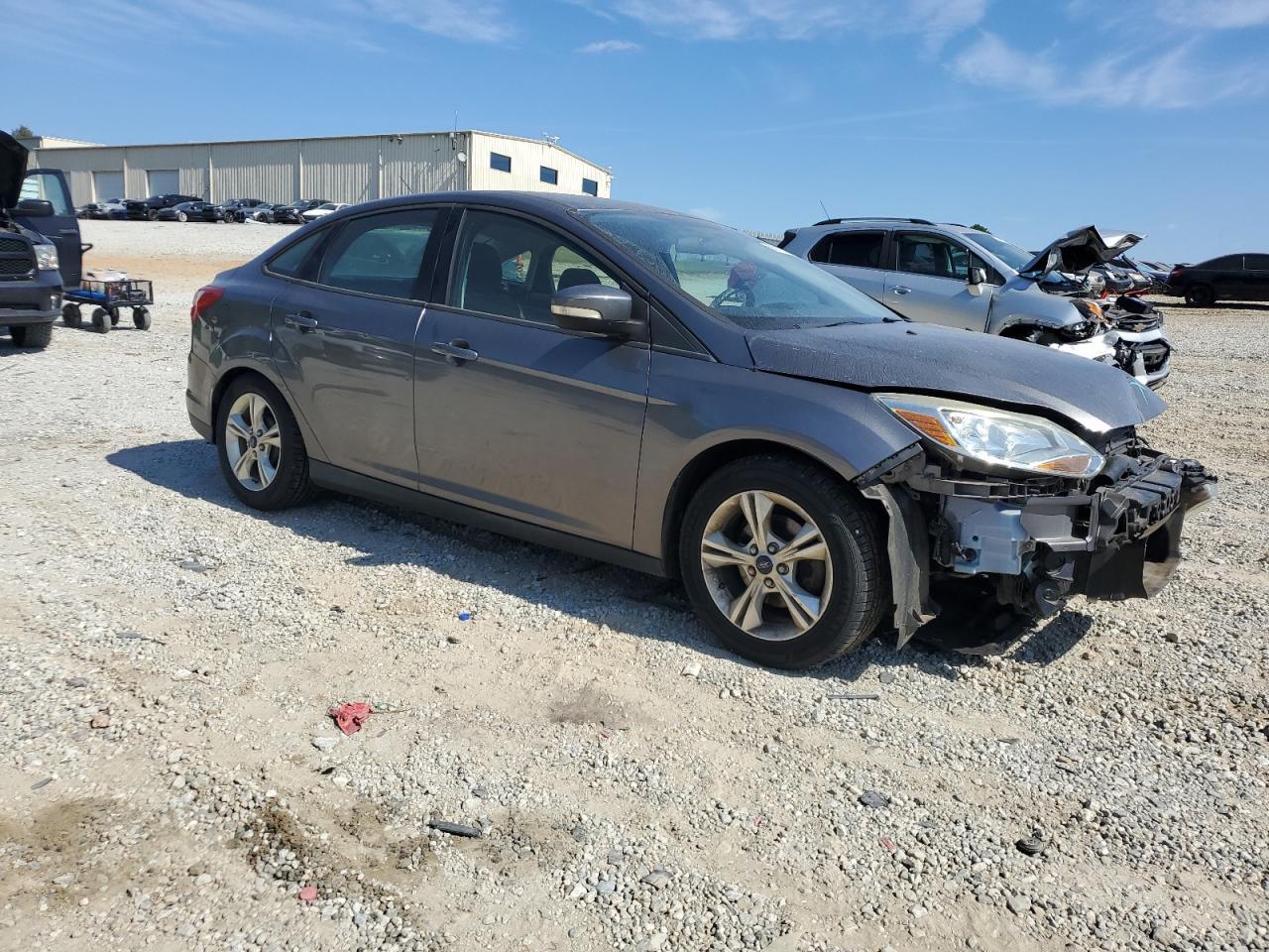 2014 Ford Focus Se Gray vin: 1FADP3F27EL119084