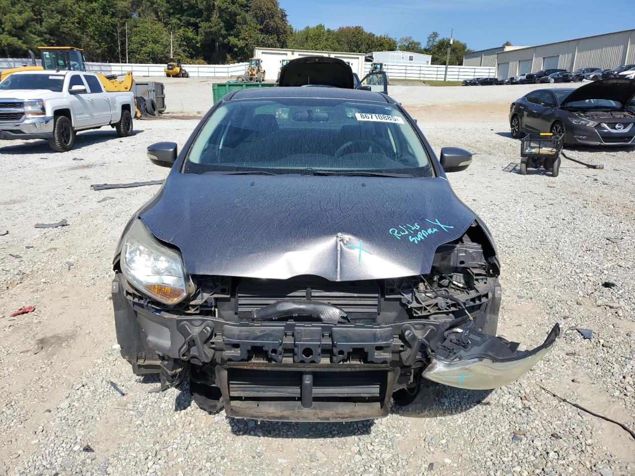 2014 Ford Focus Se Gray vin: 1FADP3F27EL119084
