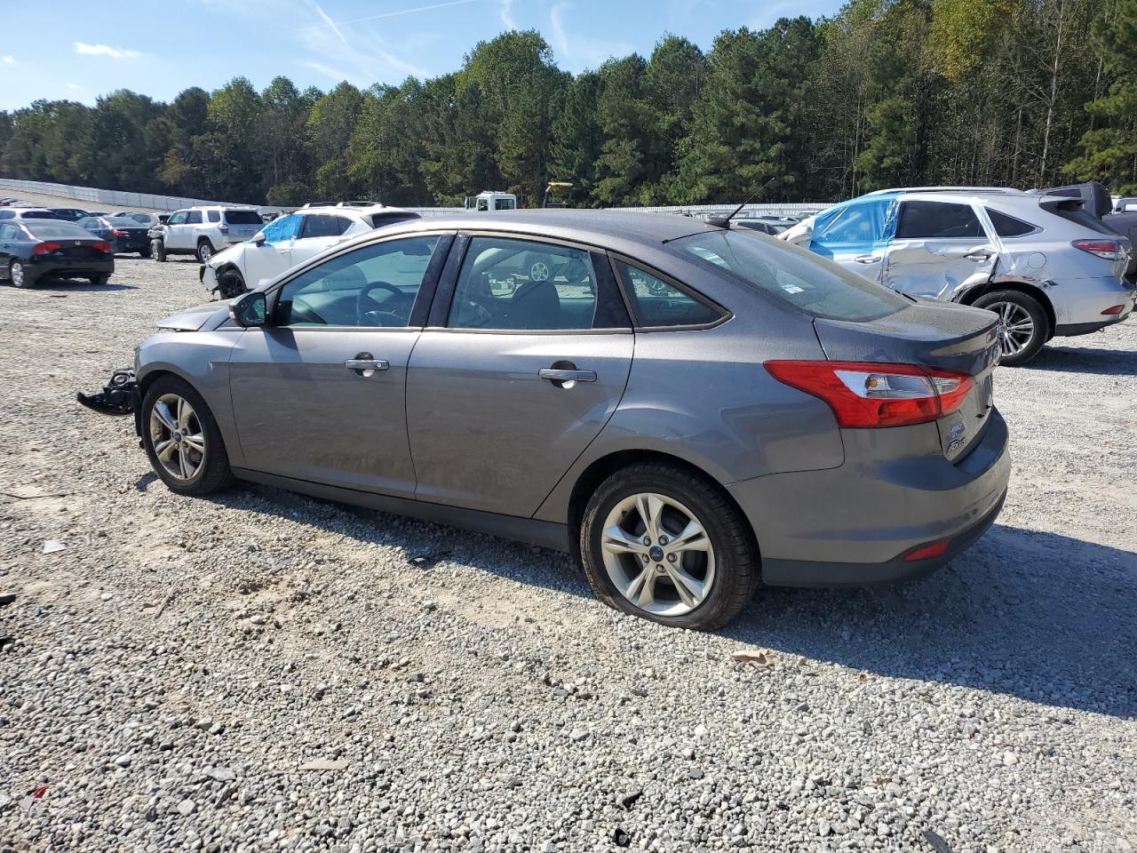 2014 Ford Focus Se Gray vin: 1FADP3F27EL119084