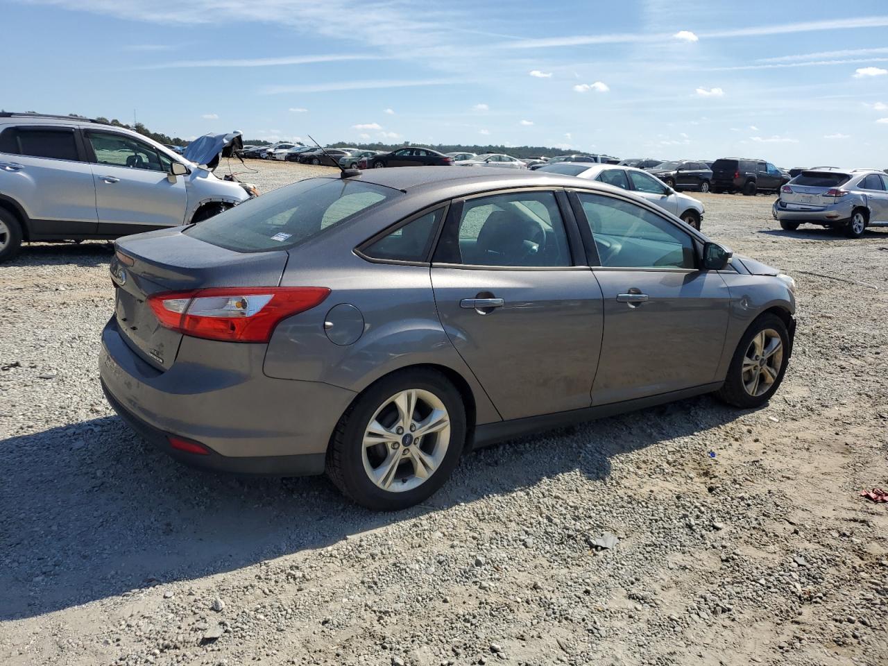 2014 Ford Focus Se Gray vin: 1FADP3F27EL119084