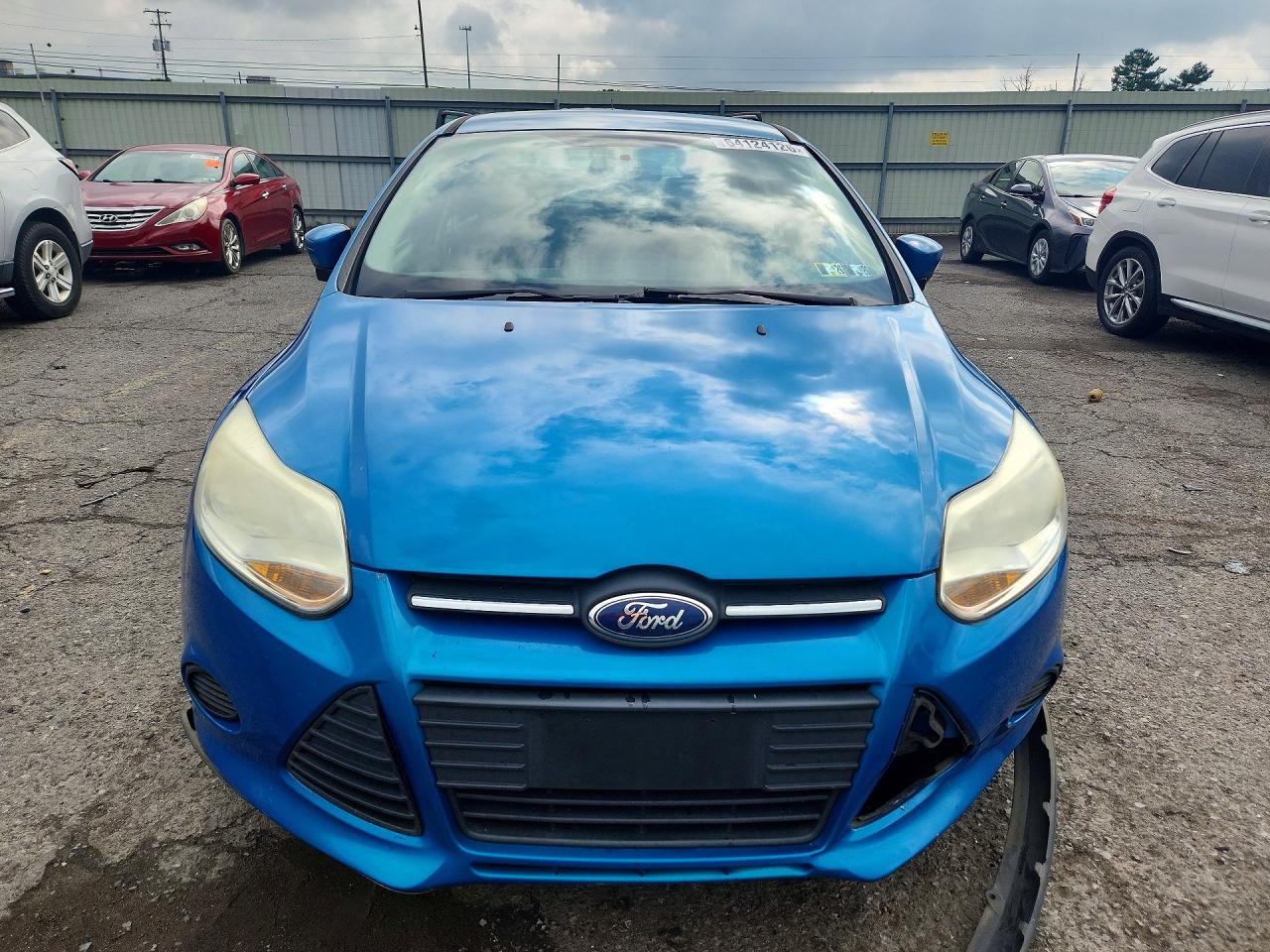 2014 Ford Focus Se Blue vin: 1FADP3F27EL120929