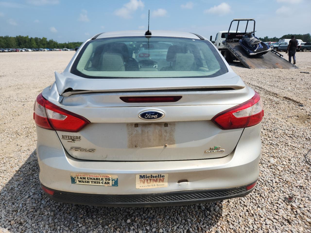 2014 Ford Focus Se Silver vin: 1FADP3F27EL121305